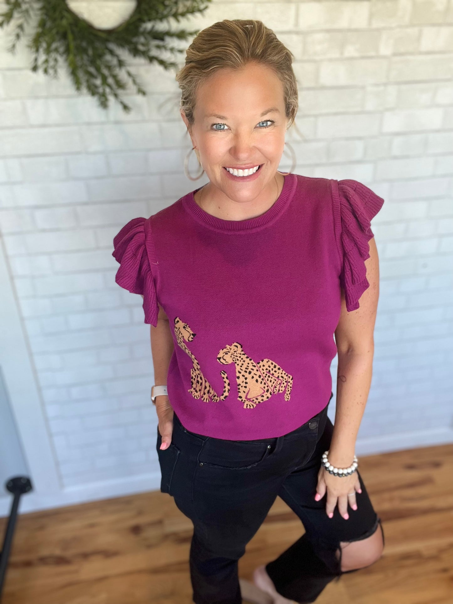 Cassie Cheetah Sweater