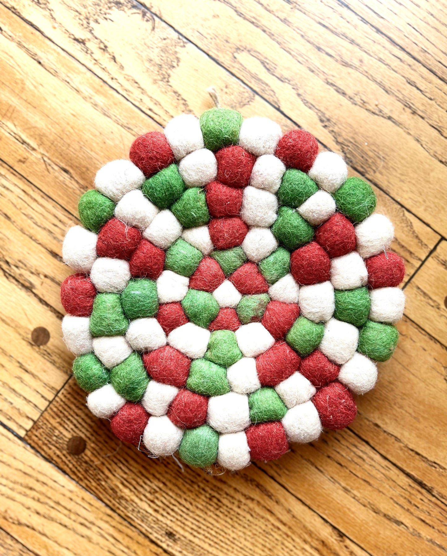 White Green Trivet