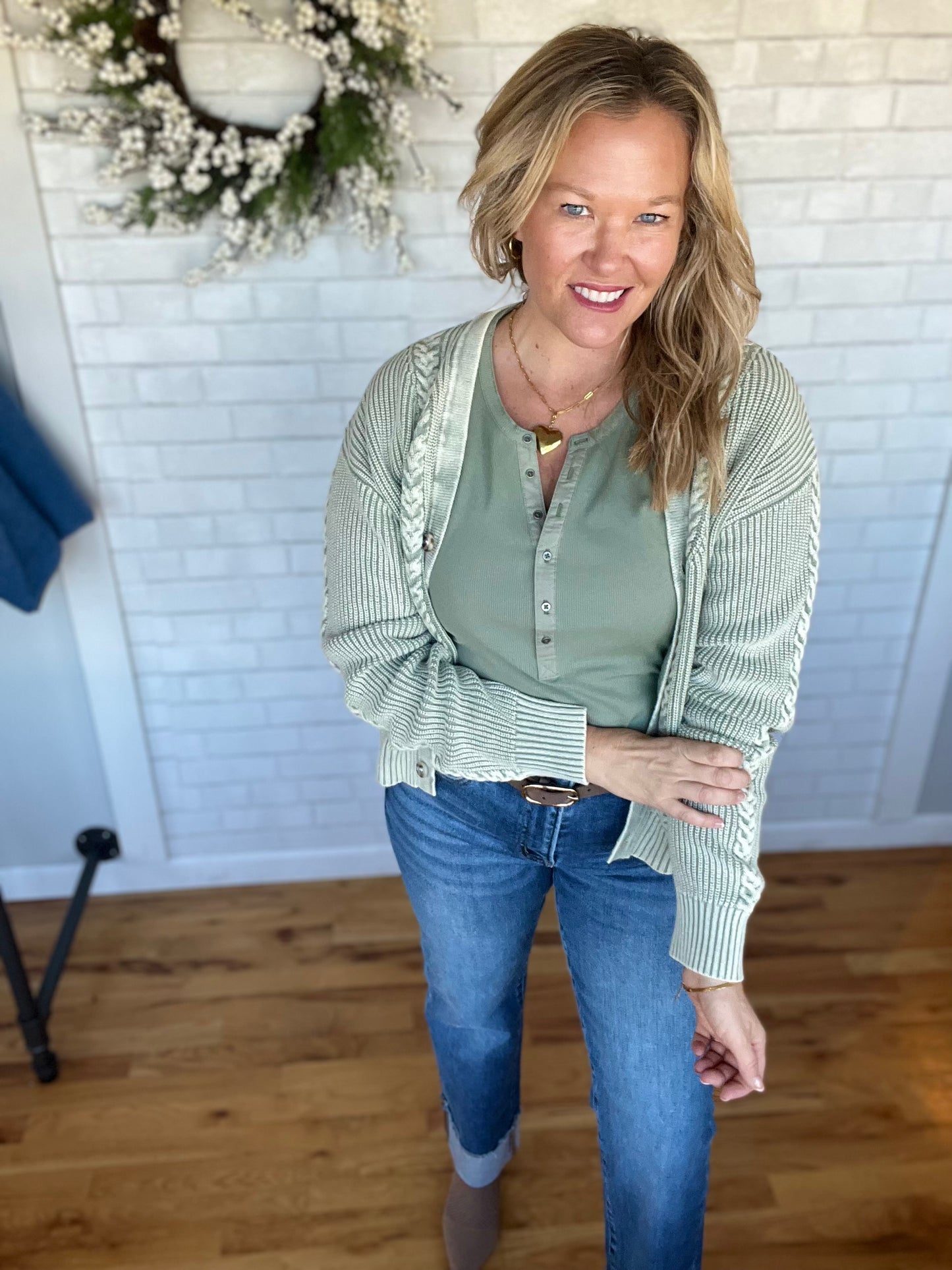 Denning Henley Tank - Sage