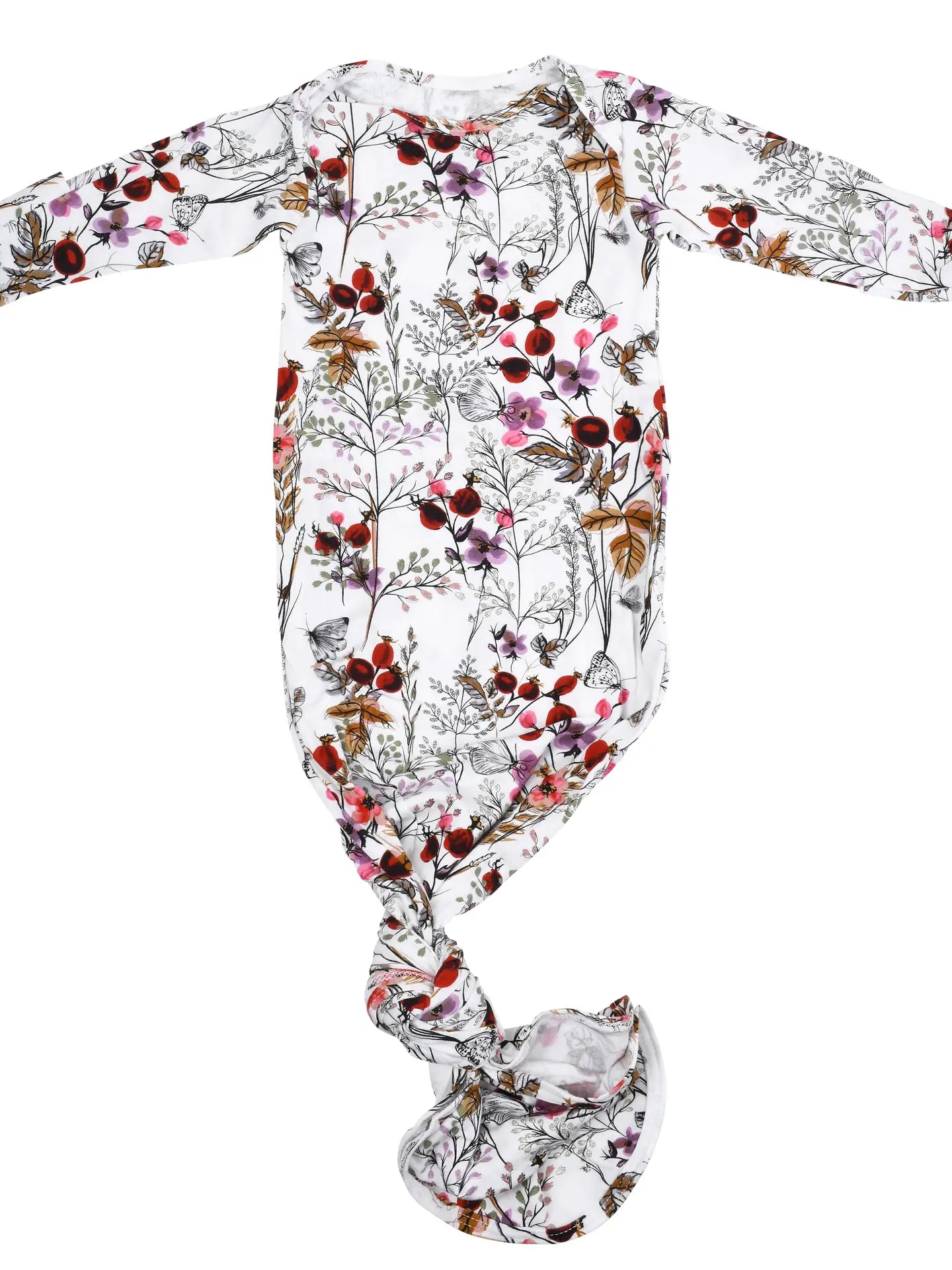 Newborn Baby Knotted Gown - 0 to 3 mos.