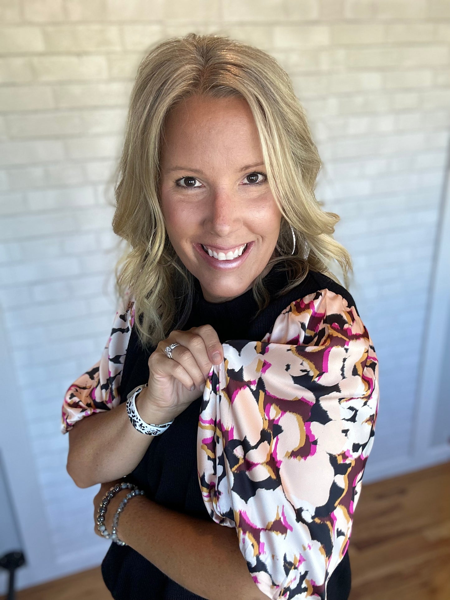 Mara MIxed Media Blouse