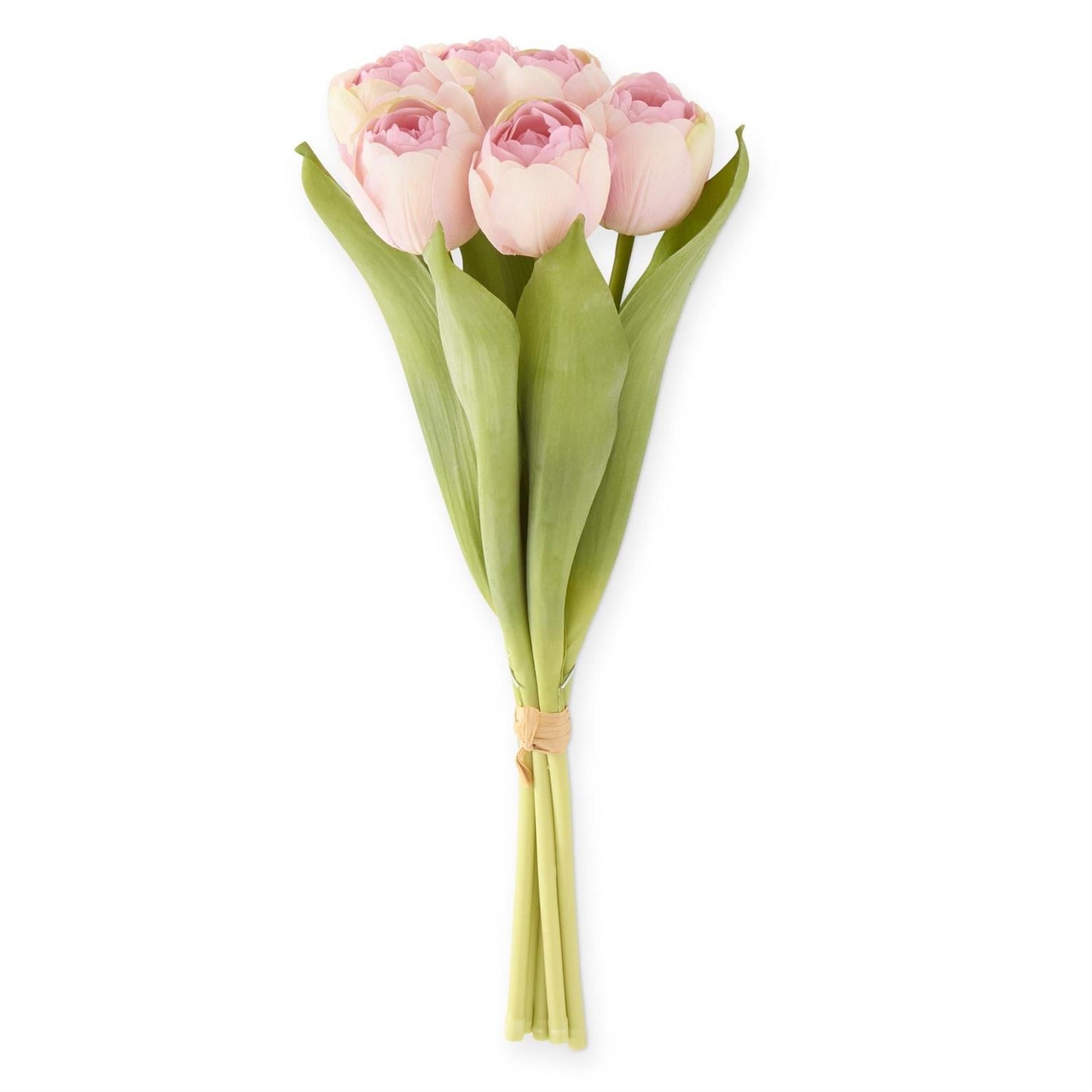 13 Inch Pink Real Touch Tulip Bundle (6 Stem) - A Bushel & A Peck