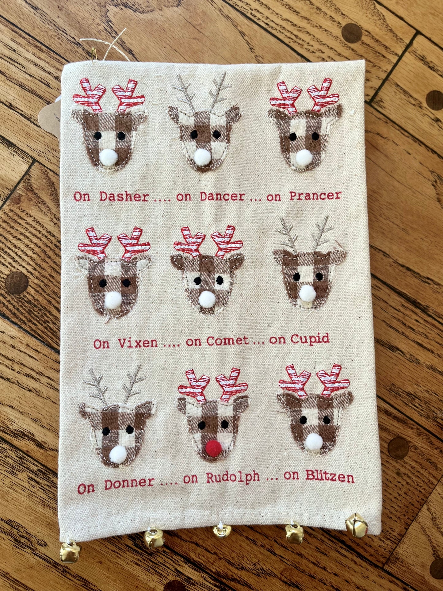 Dasher Reindeer Dish Towel