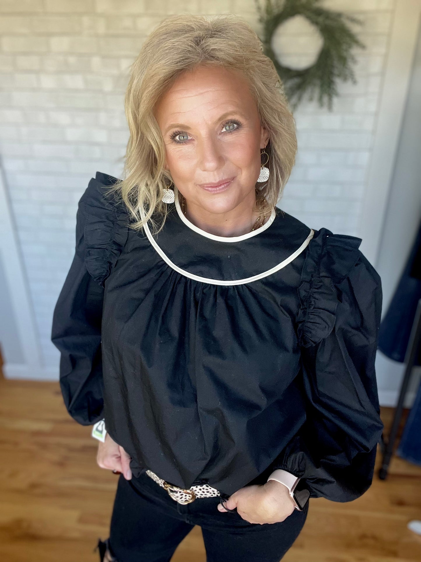 Ecru Bound Blouse