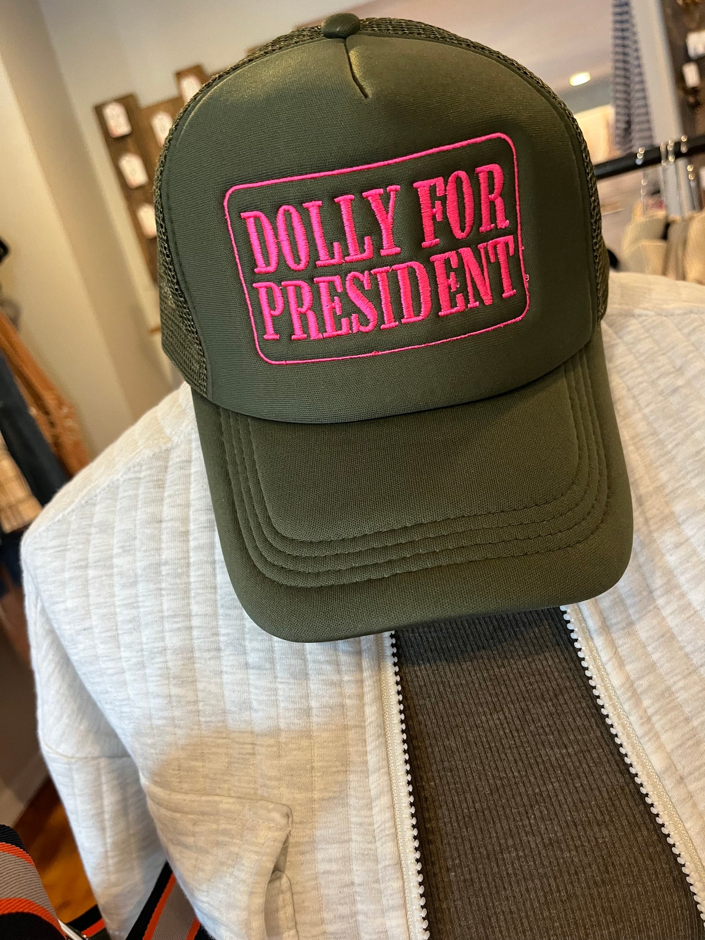 Dolly For President Trucker Hat