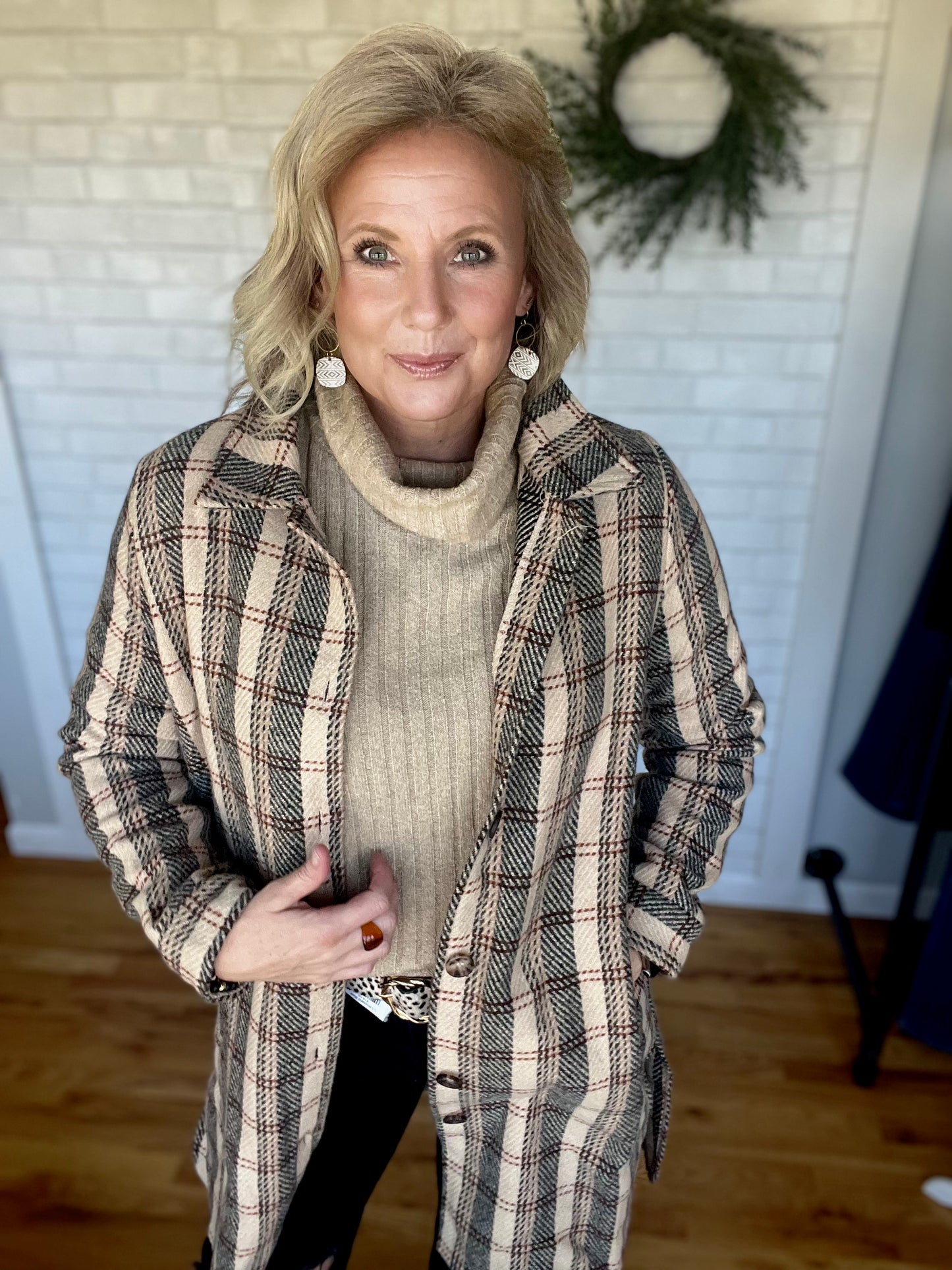 Bambi Plaid Long Shacket