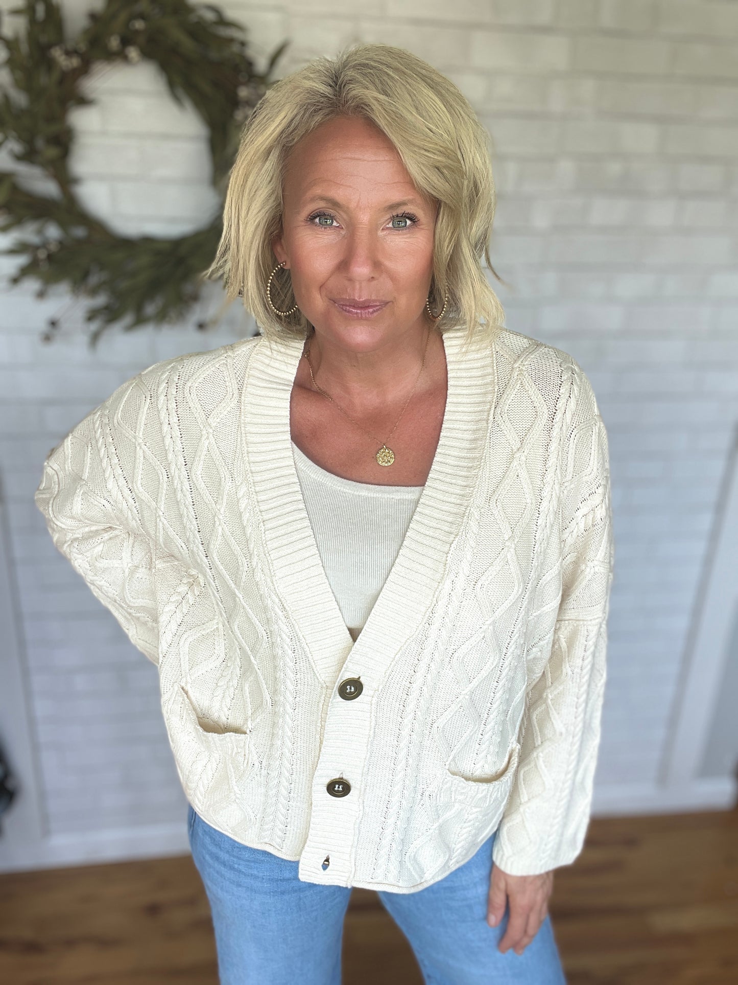 Anna Cable Knit Cardigan
