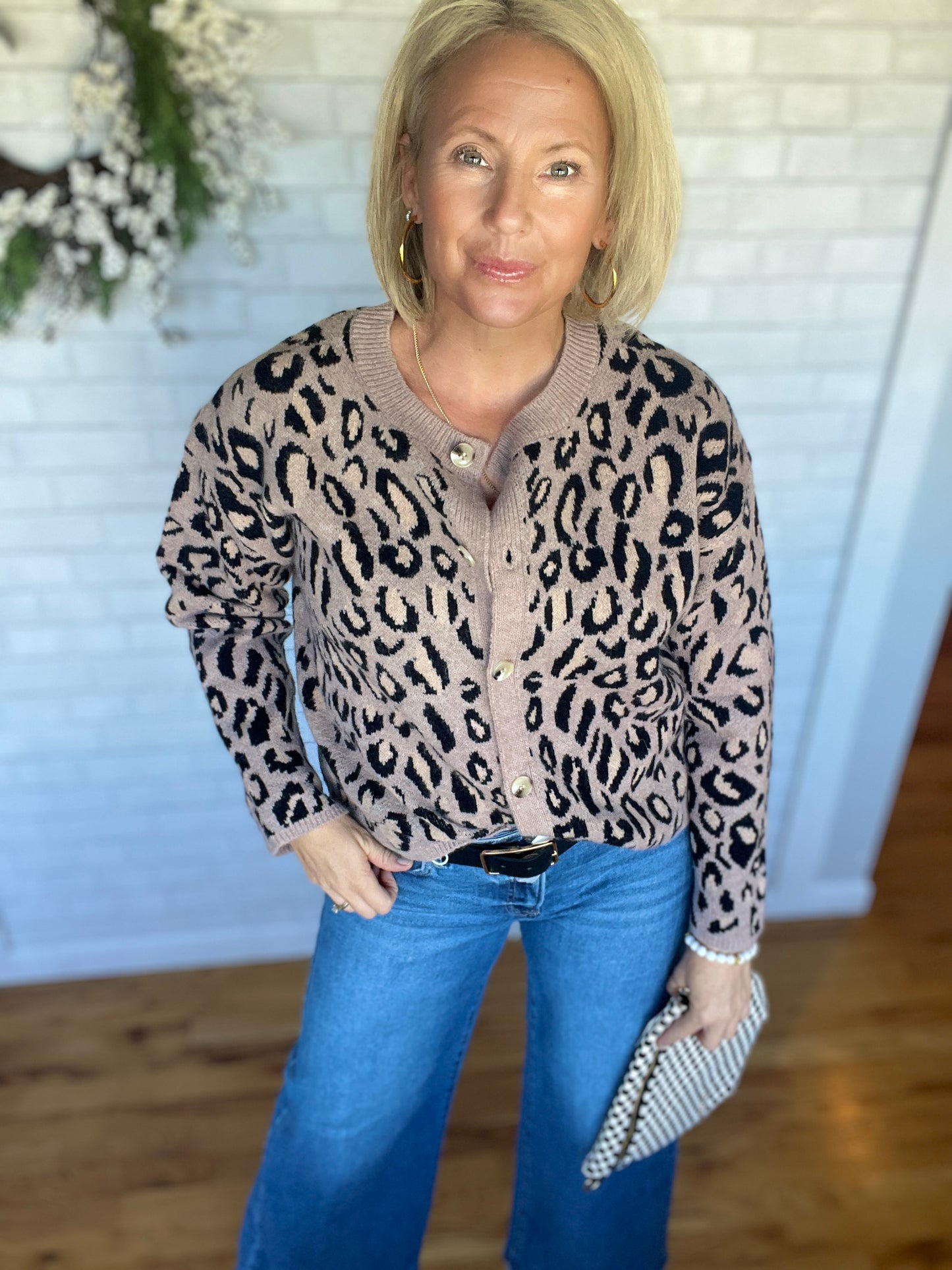 Leopard Sweater Cardigan