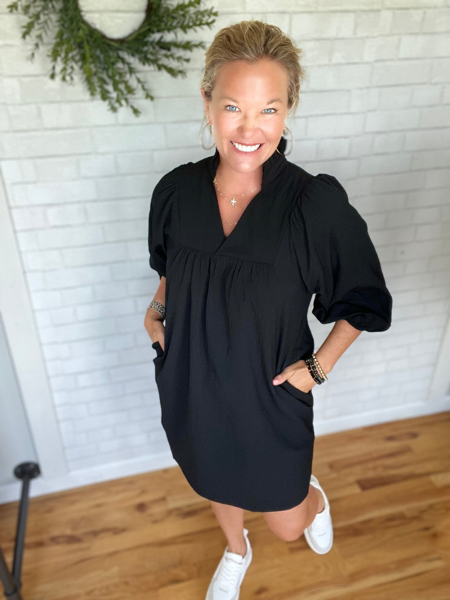 Pamela Puff Sleeve Dress