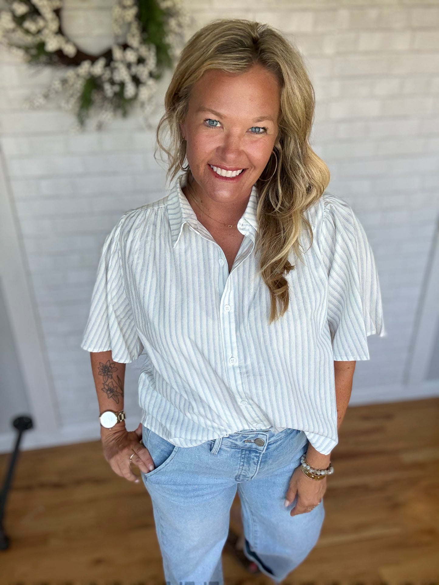 Flutter Sleeve Top