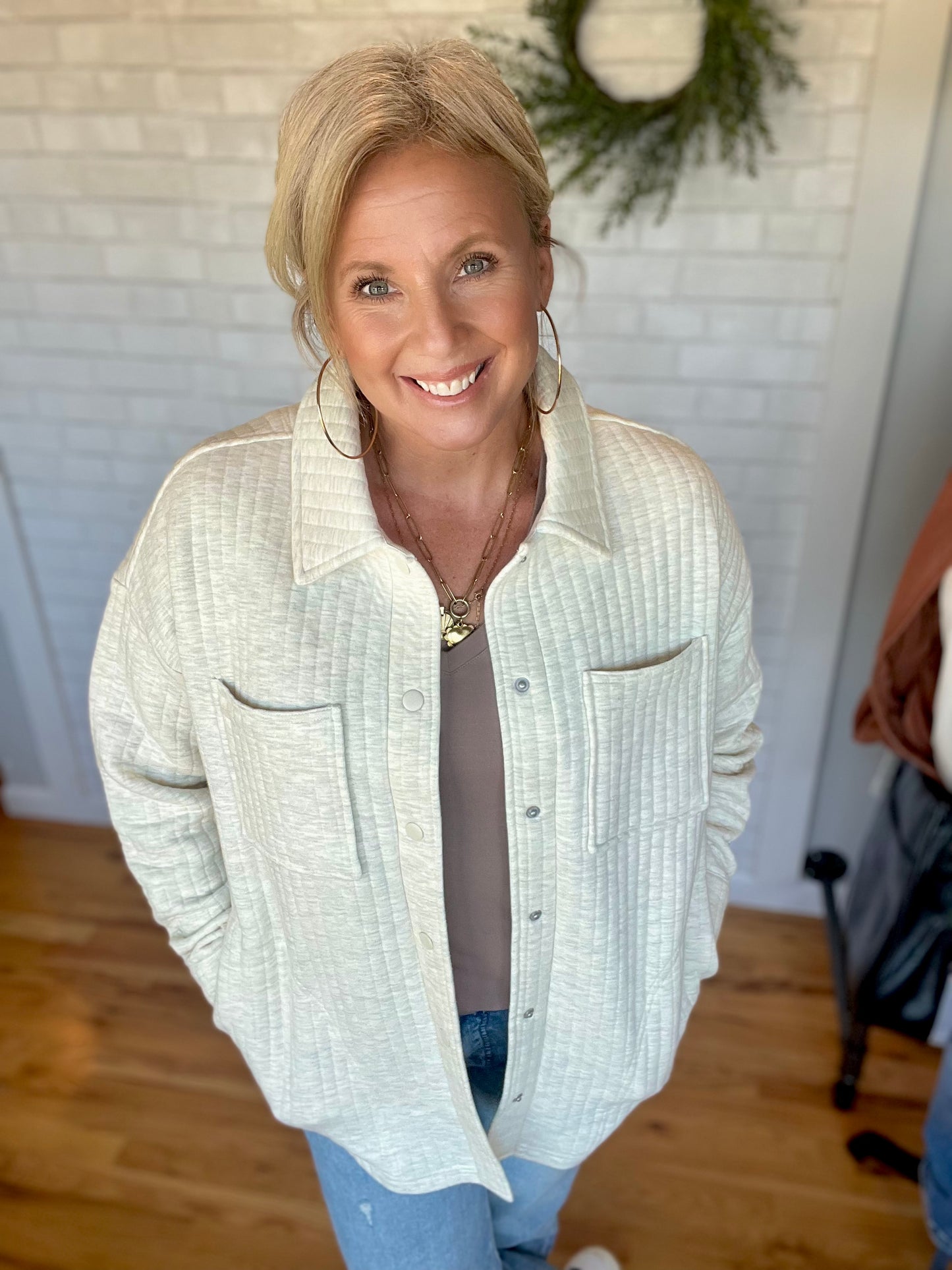 Daniel Jacket - Ivory Heather