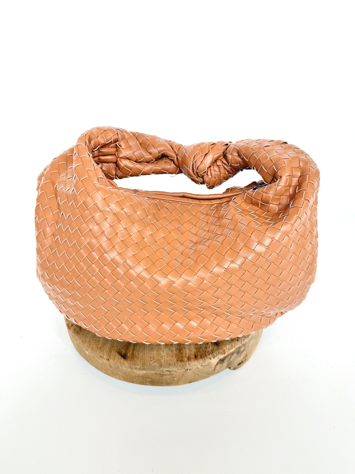 Valentina Woven Hobo w/Knotted Handle