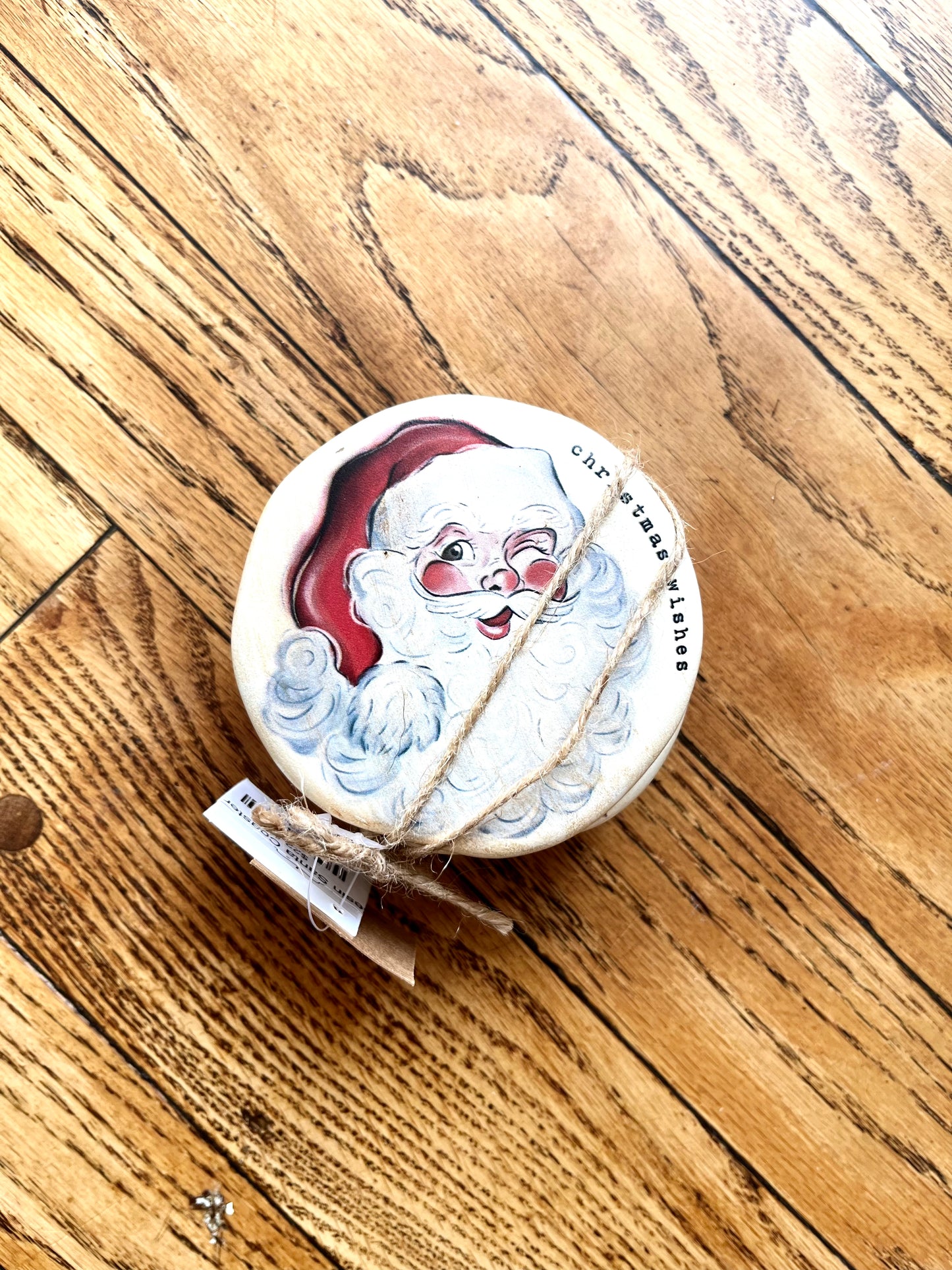 Resin Santa Coaster Set