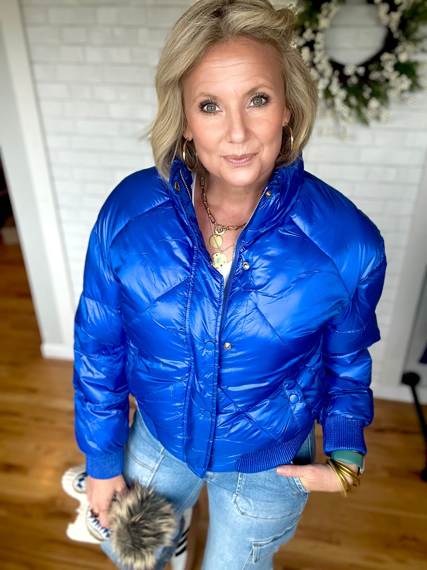 Puffer Jacket- Blue