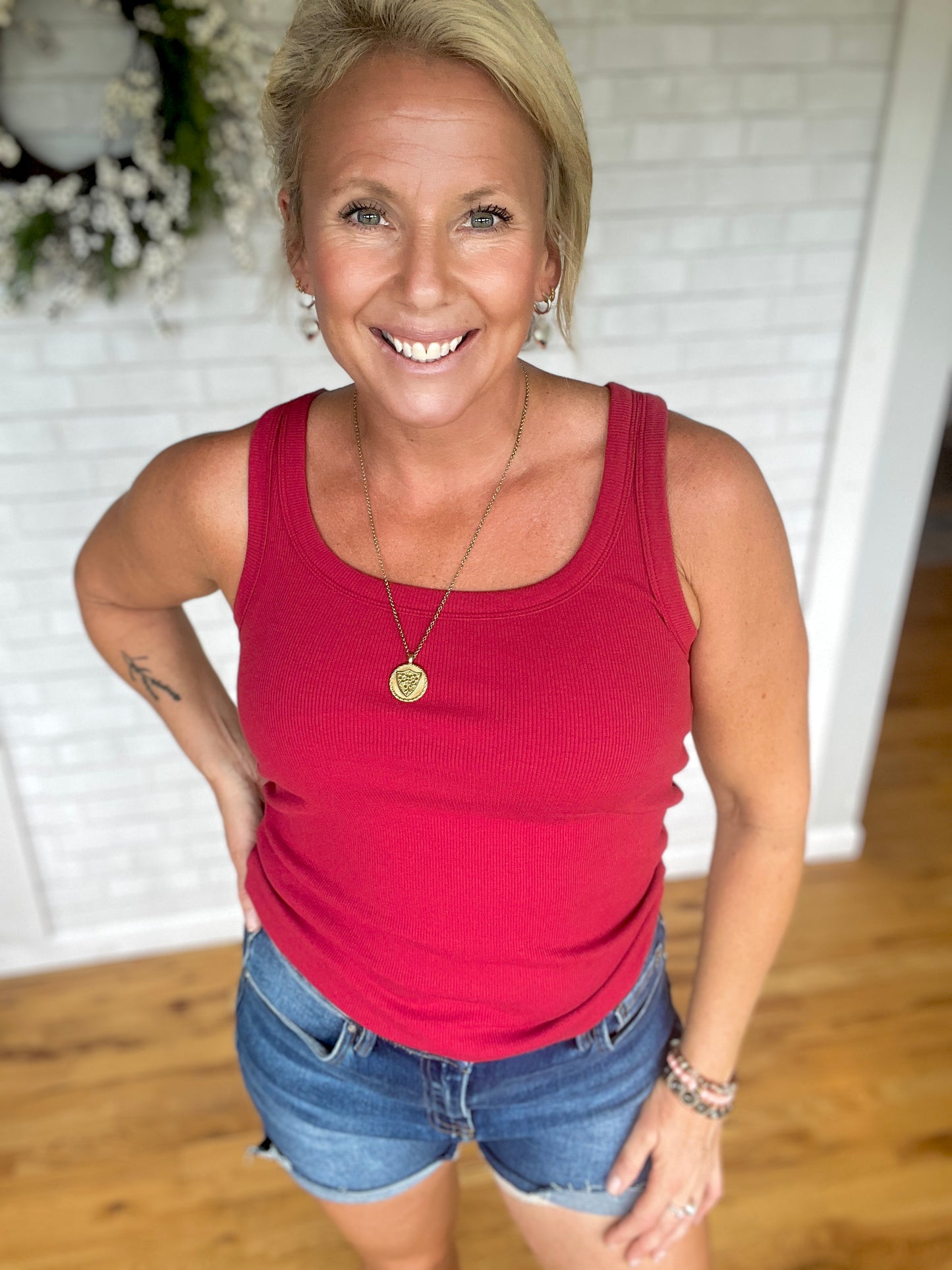 Clarkson Tank - Garnet Red