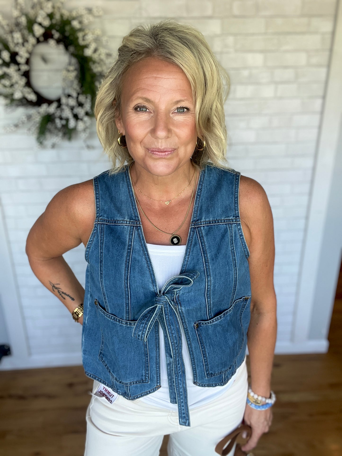 Brady Tie Front Vest
