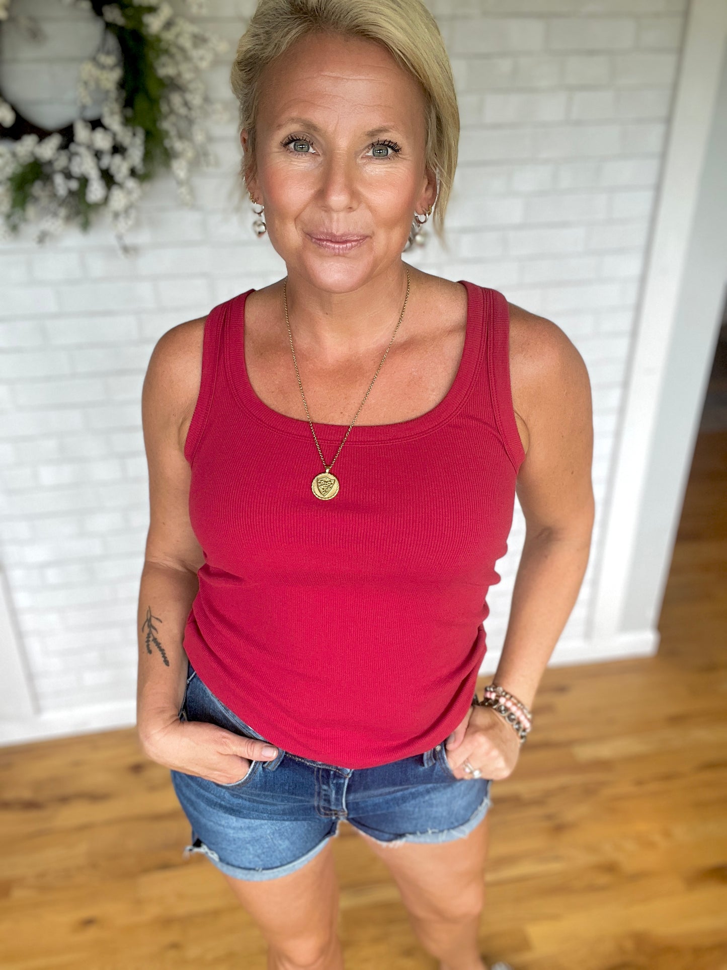 Clarkson Tank - Garnet Red