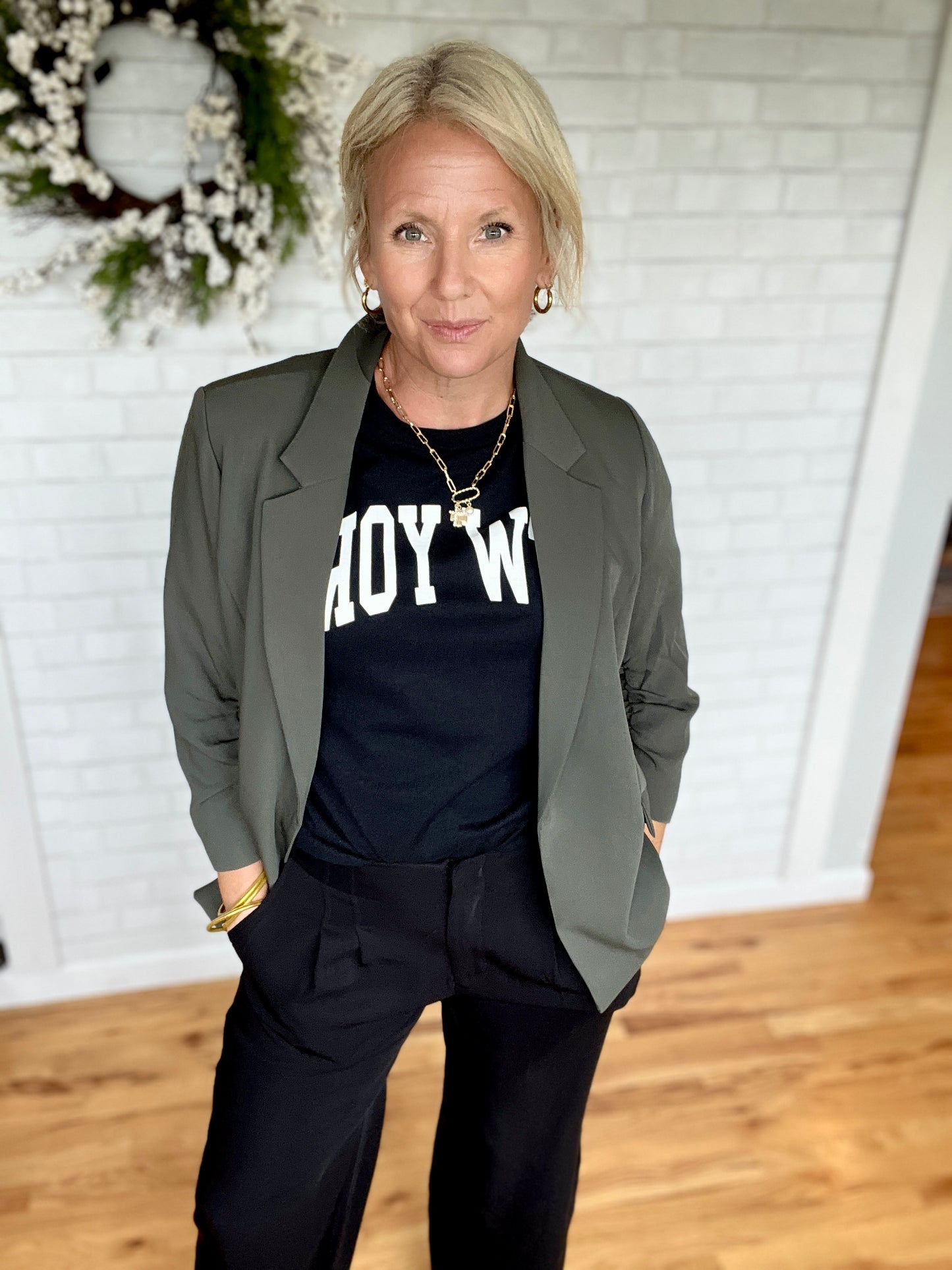 Riley Wide Leg Pant - Black