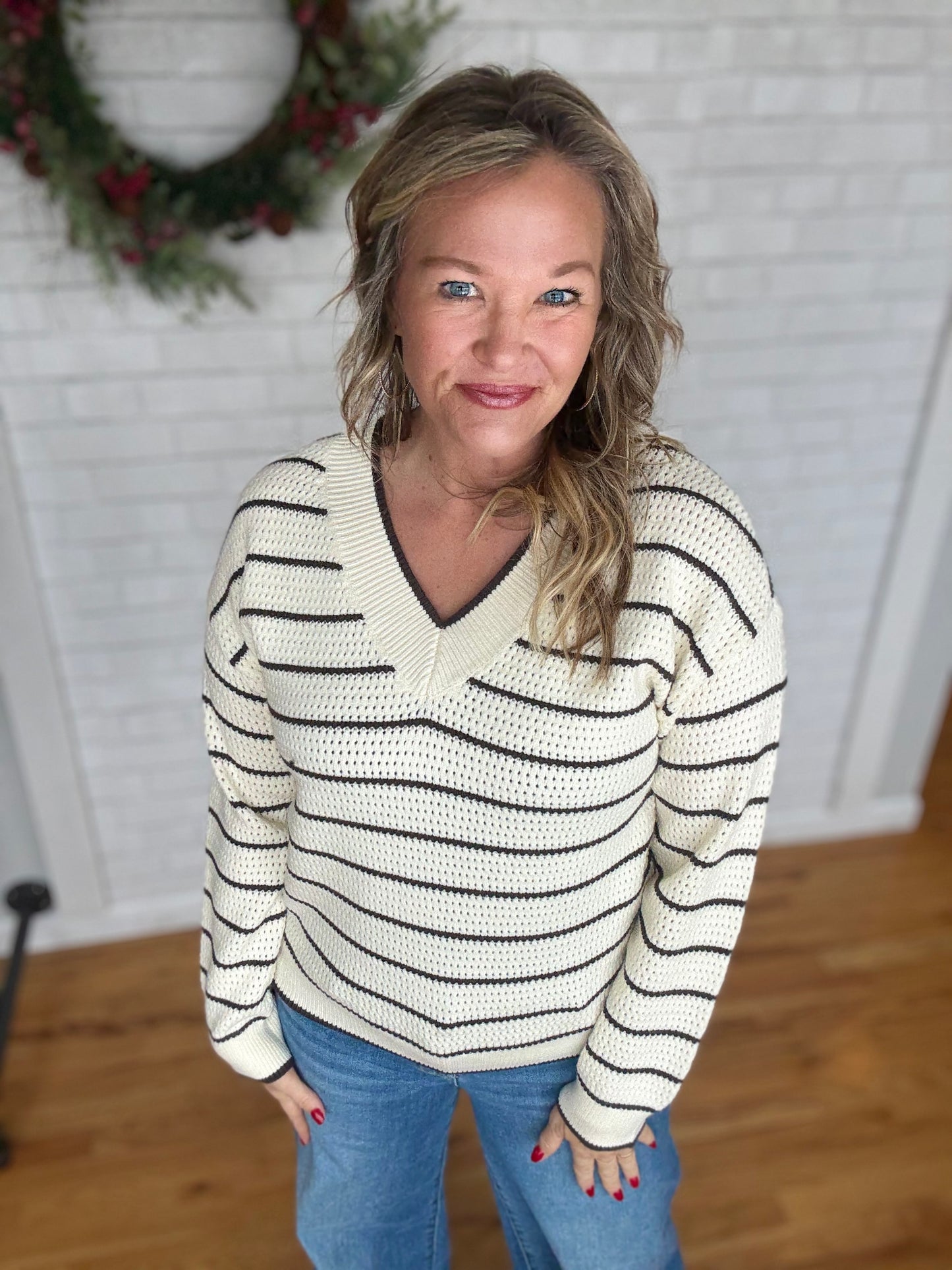 Ira Sweater - Ivory Brown