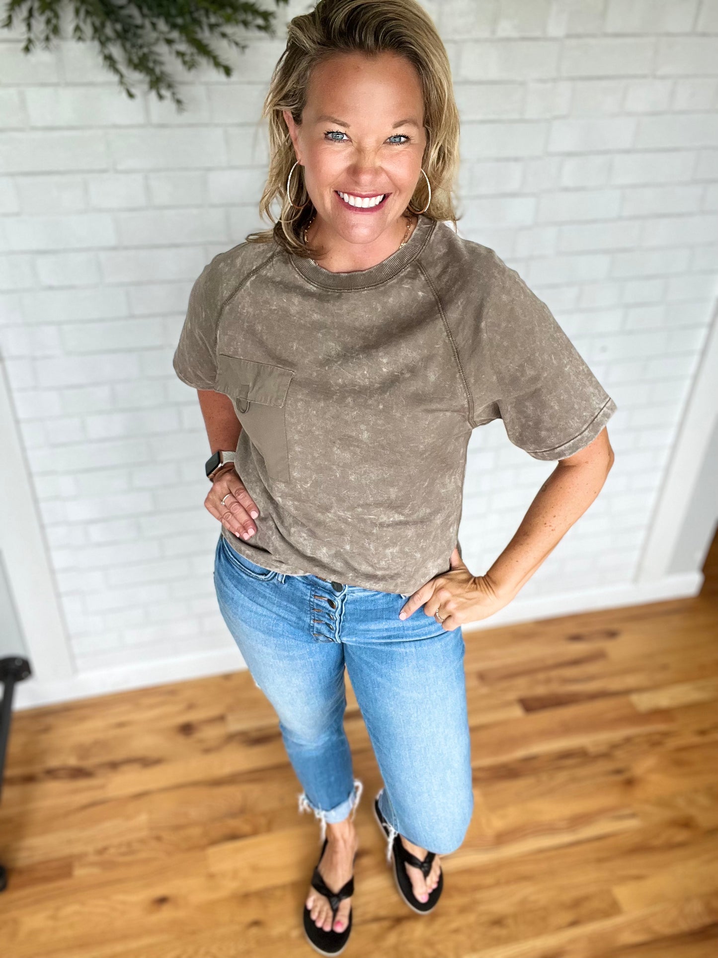 Mineral Wash Boxy Tee