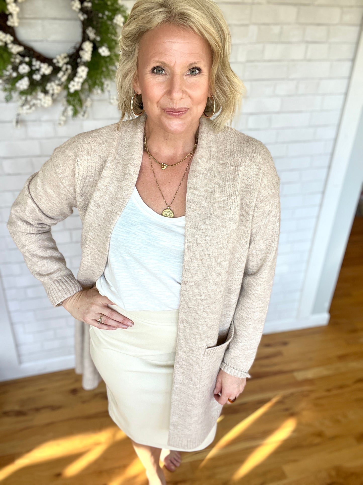 Faux Leather Pencil Skirt