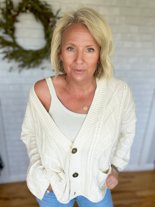 Anna Cable Knit Cardigan