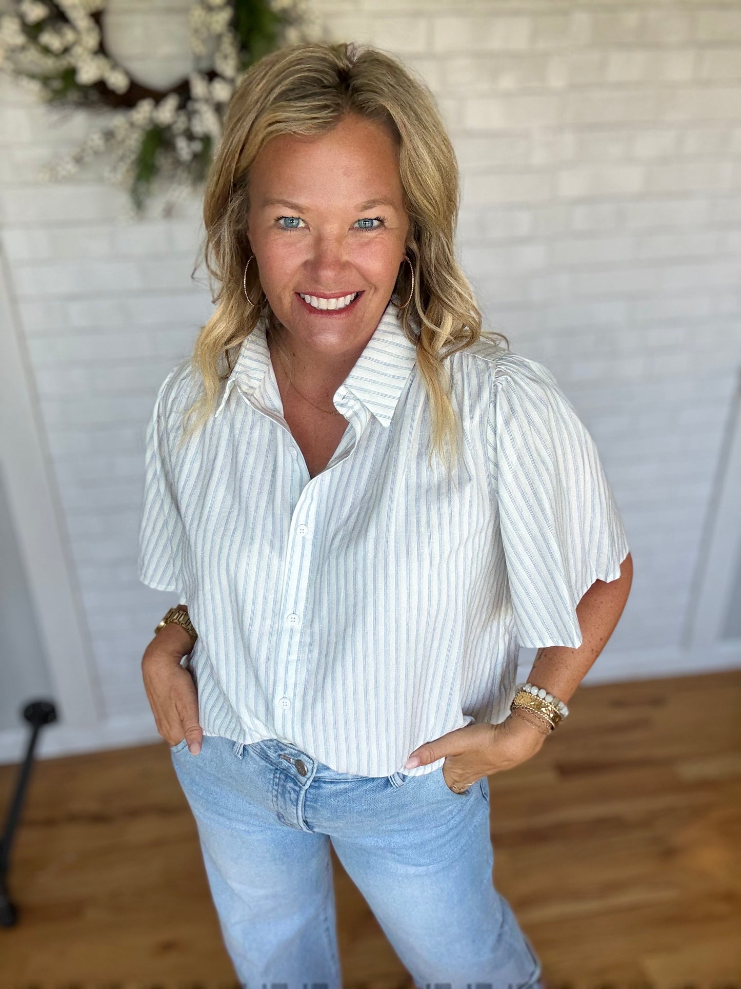 Flutter Sleeve Top
