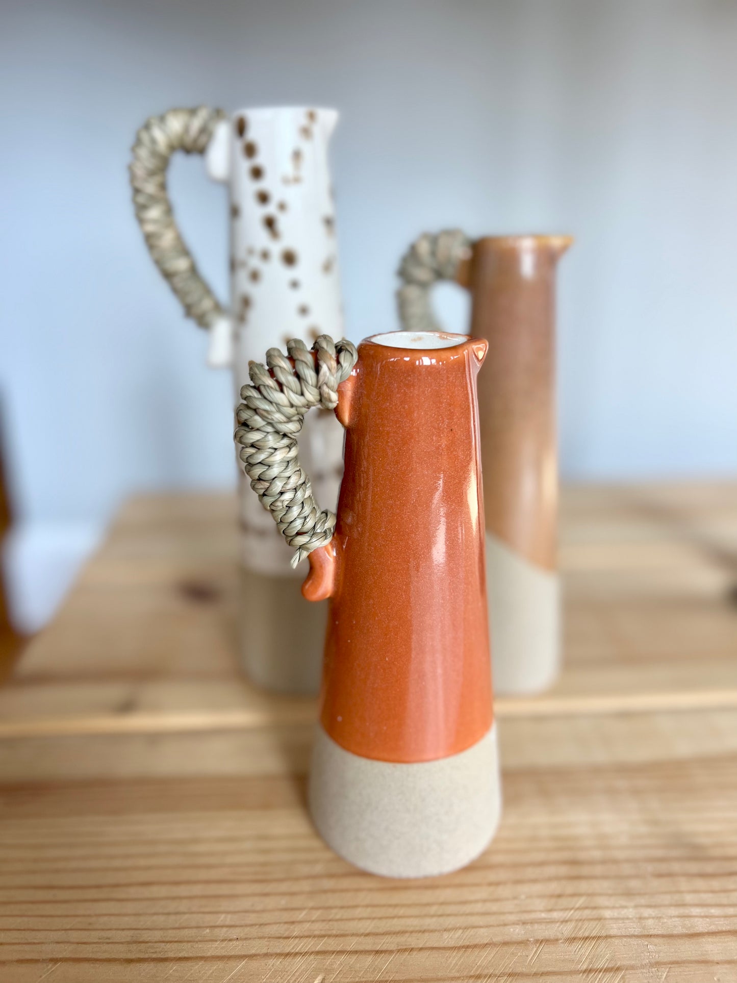 Rust Pitcher Bud Vase