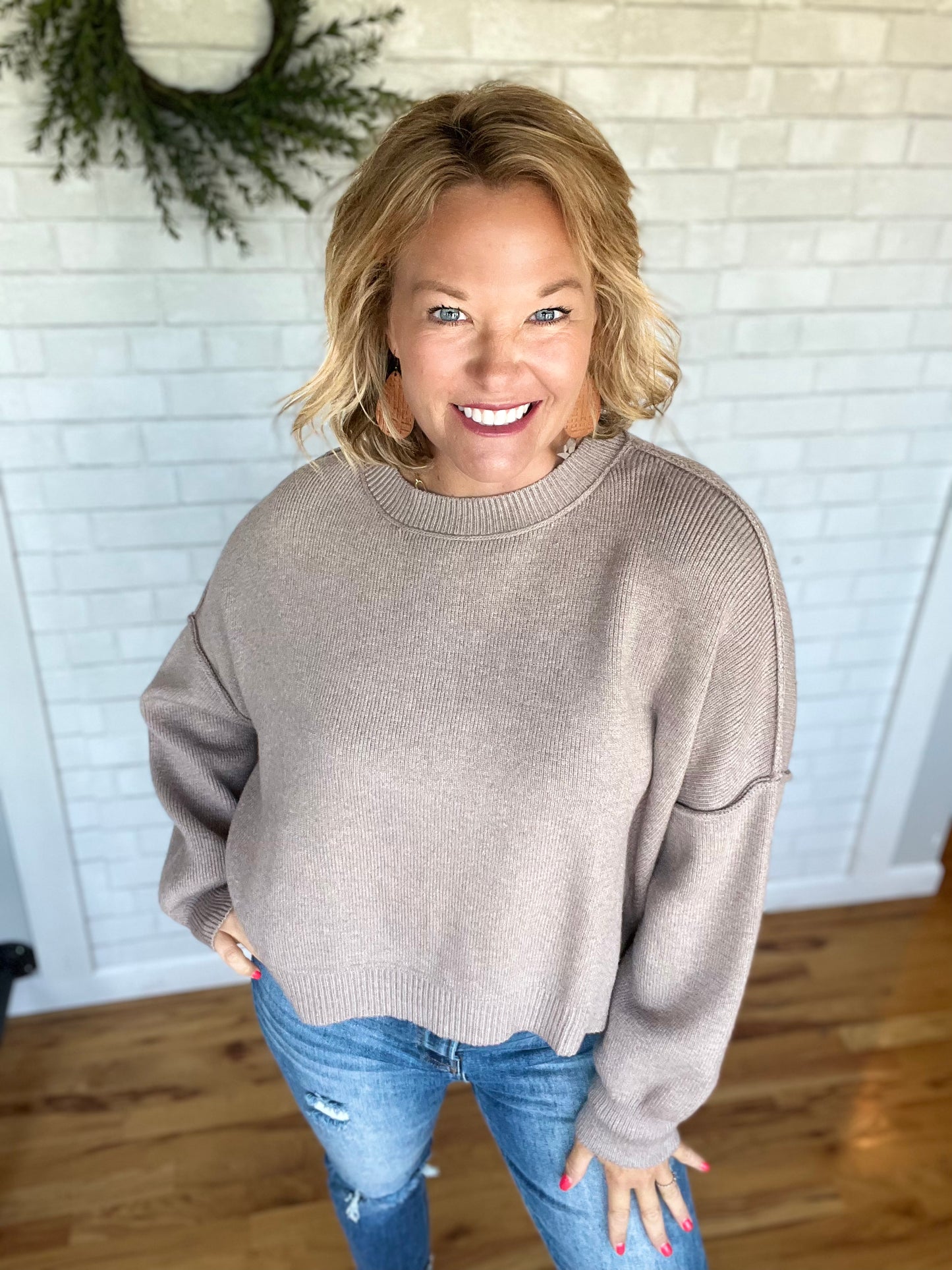 Remy Relaxed Fit Sweater - Stone