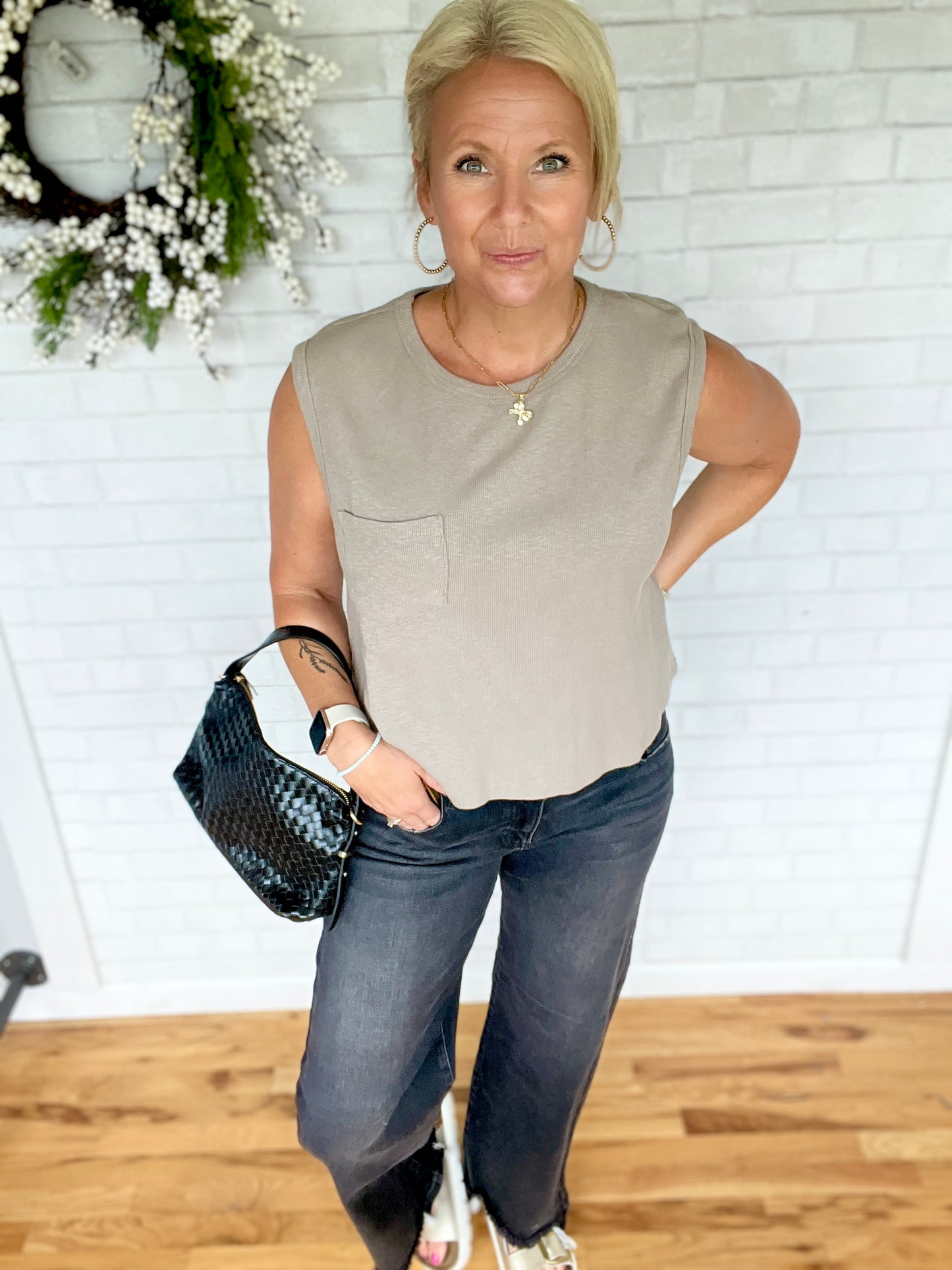 Bev Wide Leg Jean - Black by Risen