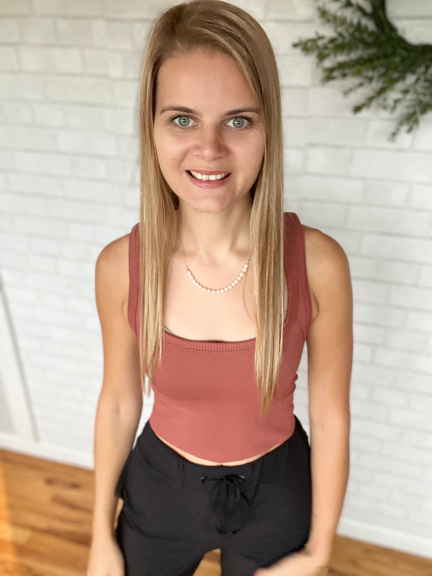 Chevron Ribbed Top