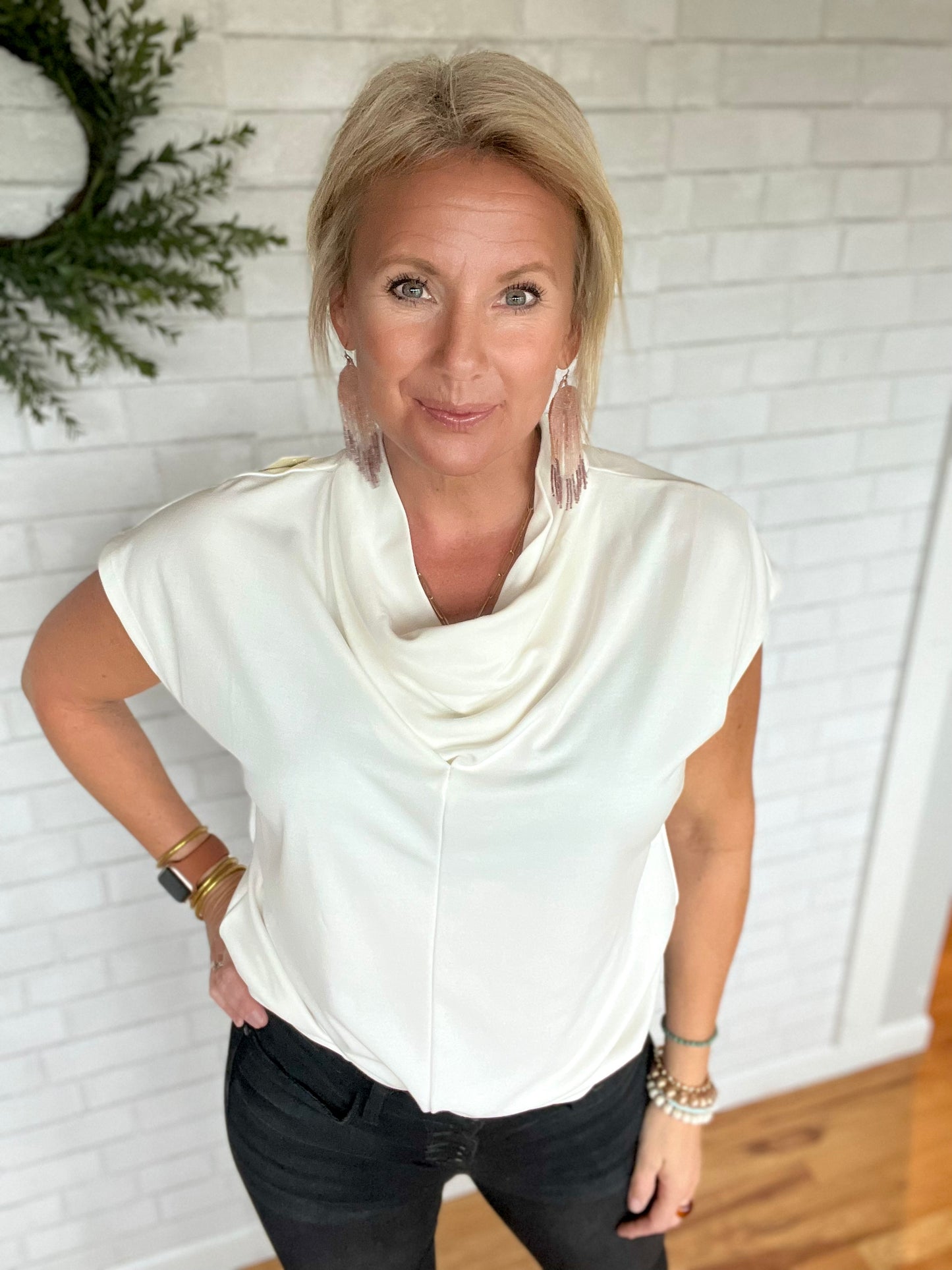 Cayla Cowl Neck Top