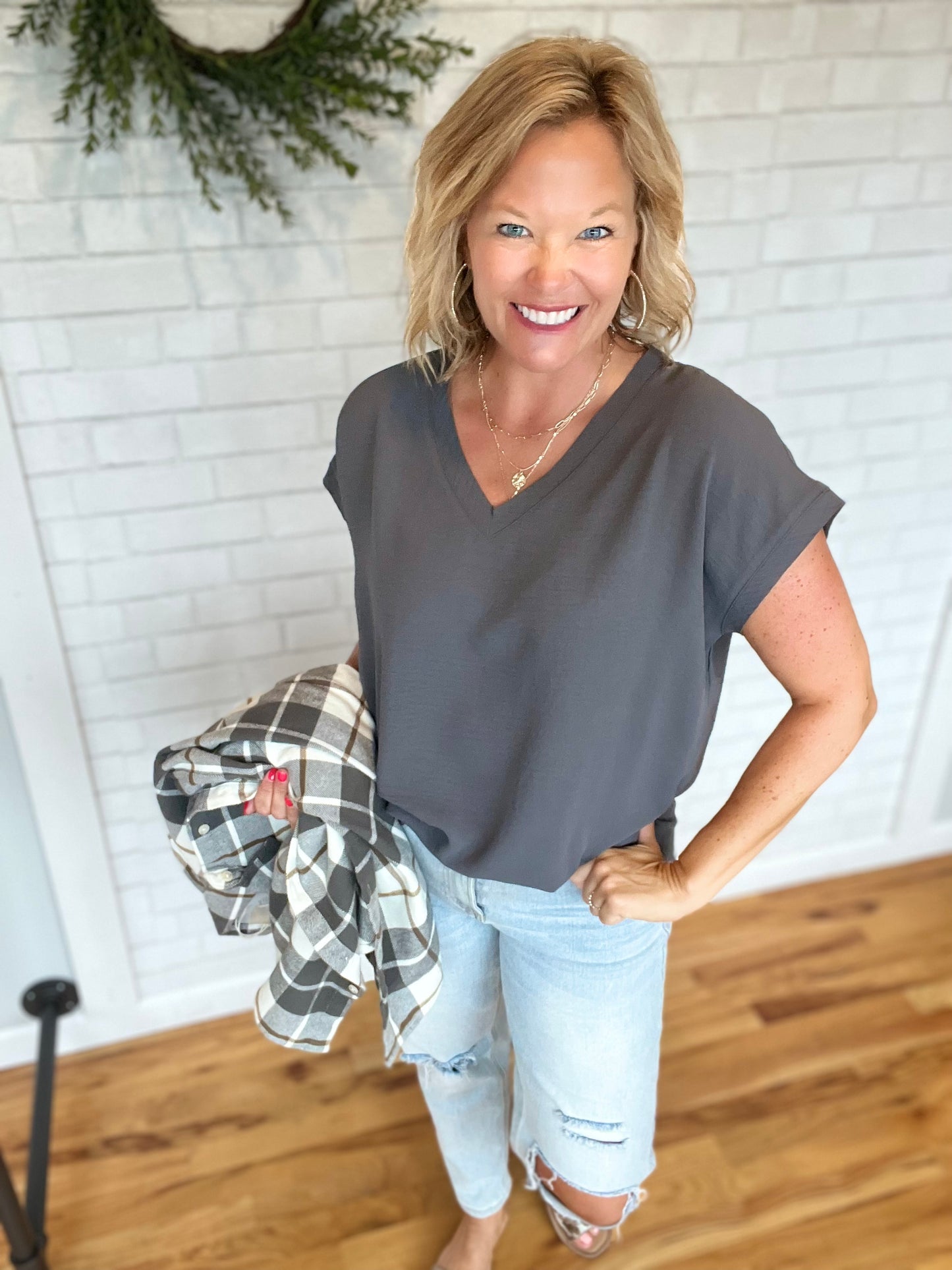 Bell Top - Charcoal