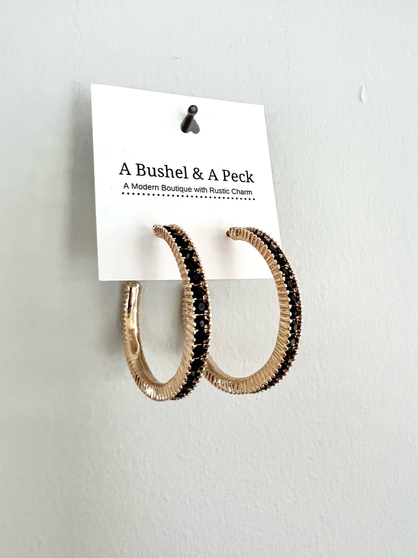 Crystal Hoop Earrings