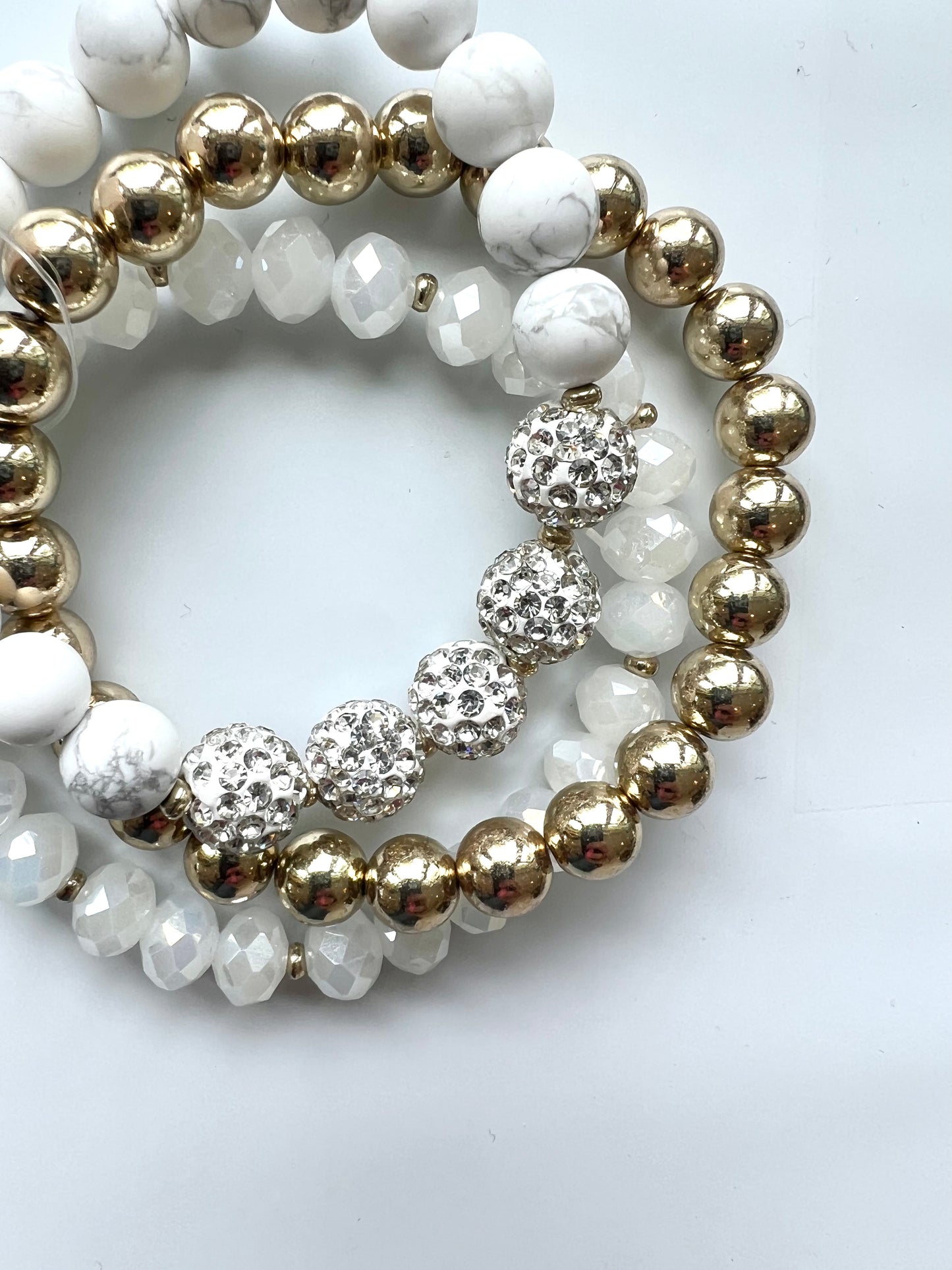 Crystal, Pave & Stone 3 Stack