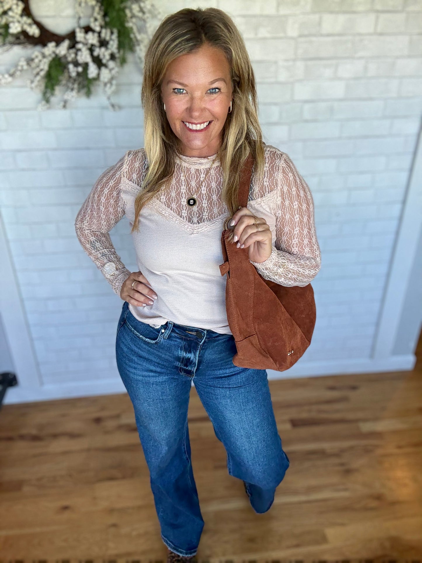 Cherie Lace Mock Top