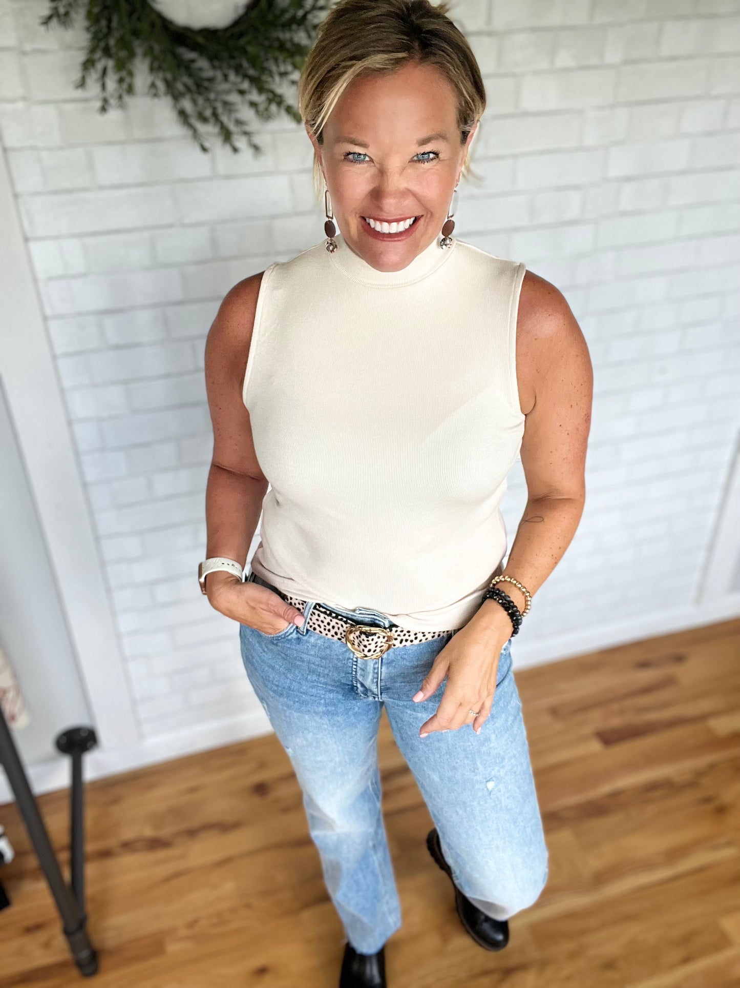 S'Mores Sleeveless Top - Cream
