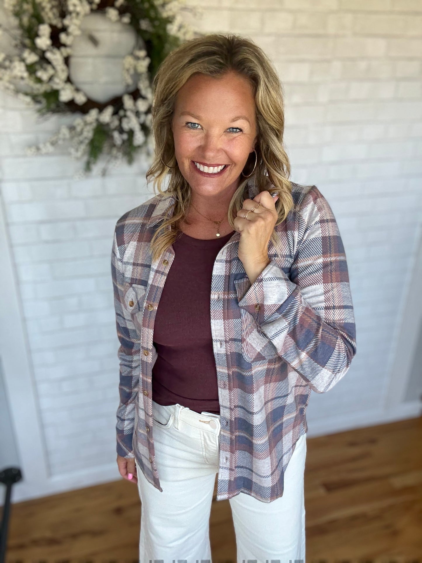 Cassian Shirt- Vintage Indigo Plaid