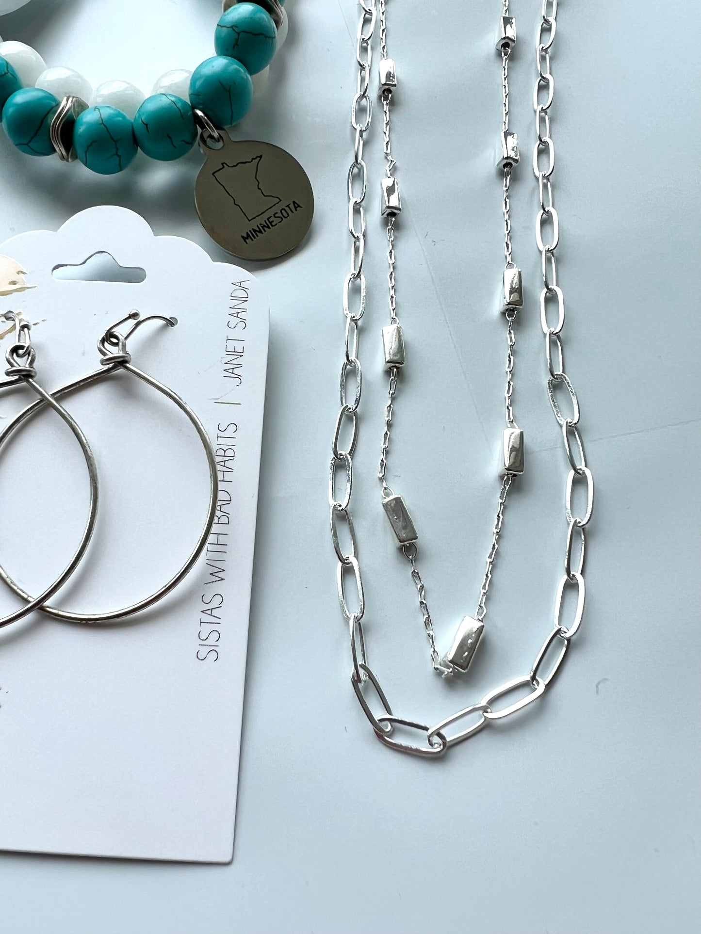 Square layered double chain