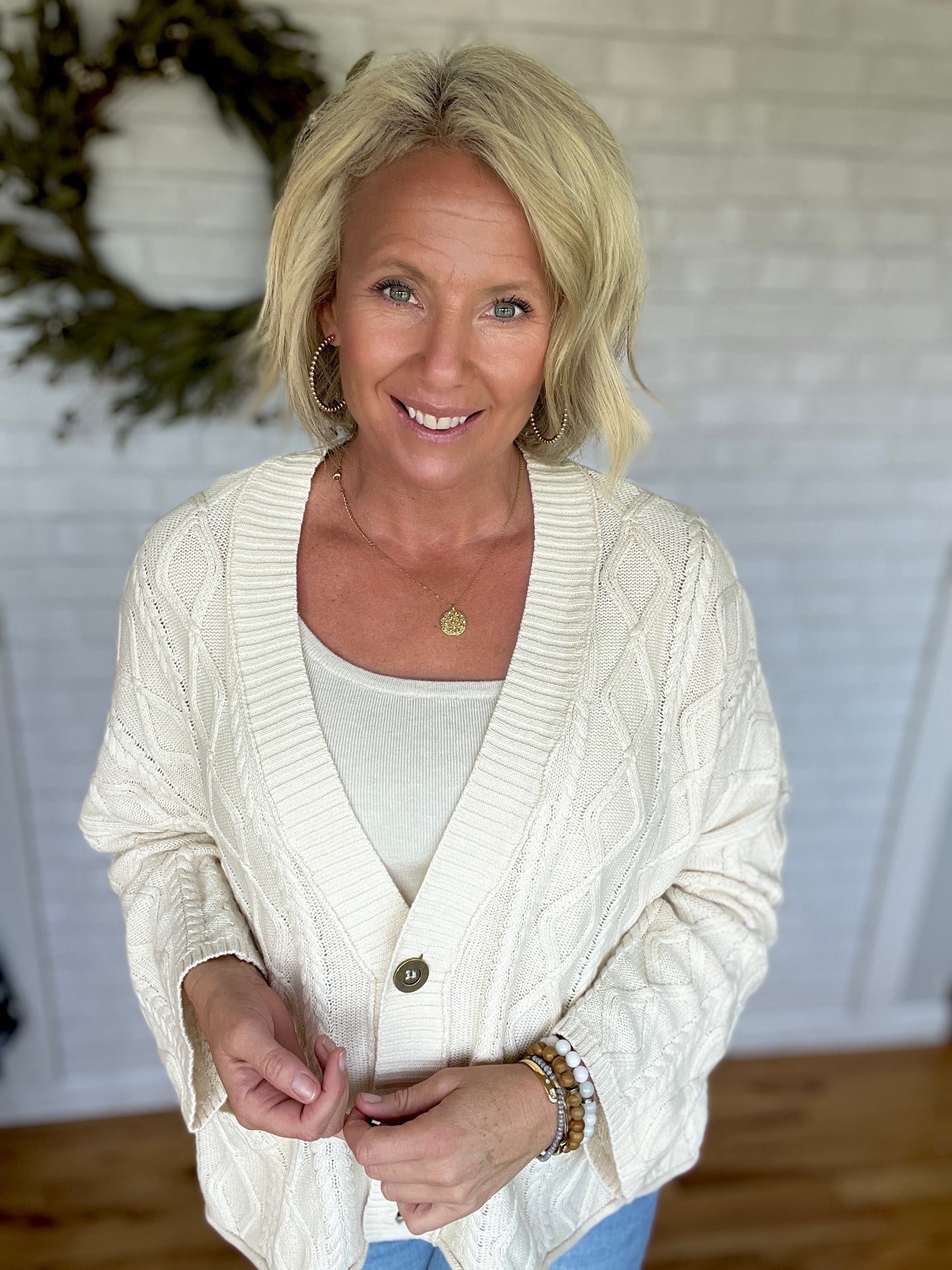Anna Cable Knit Cardigan