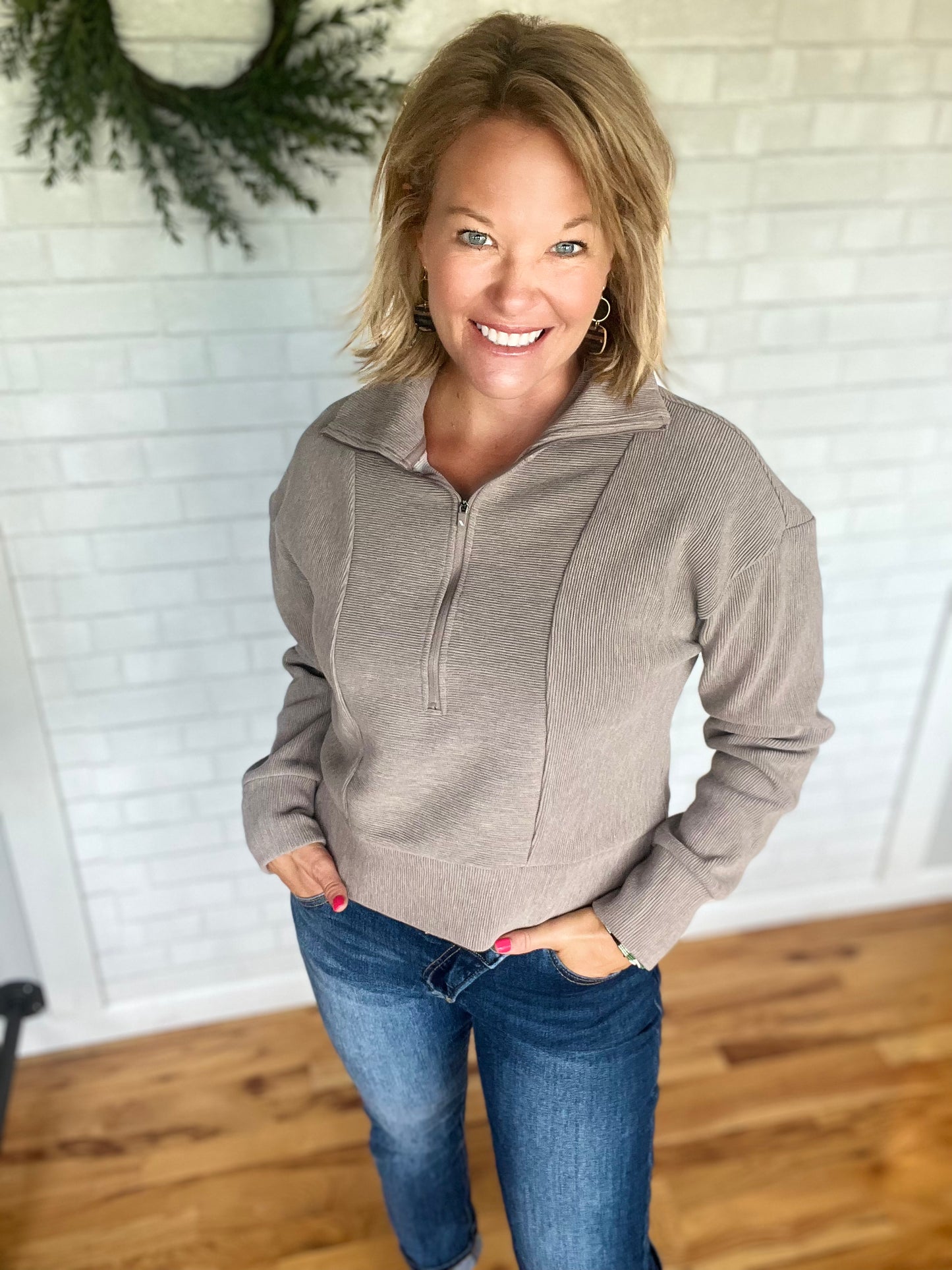 Kristine Pullover -Pale Heather