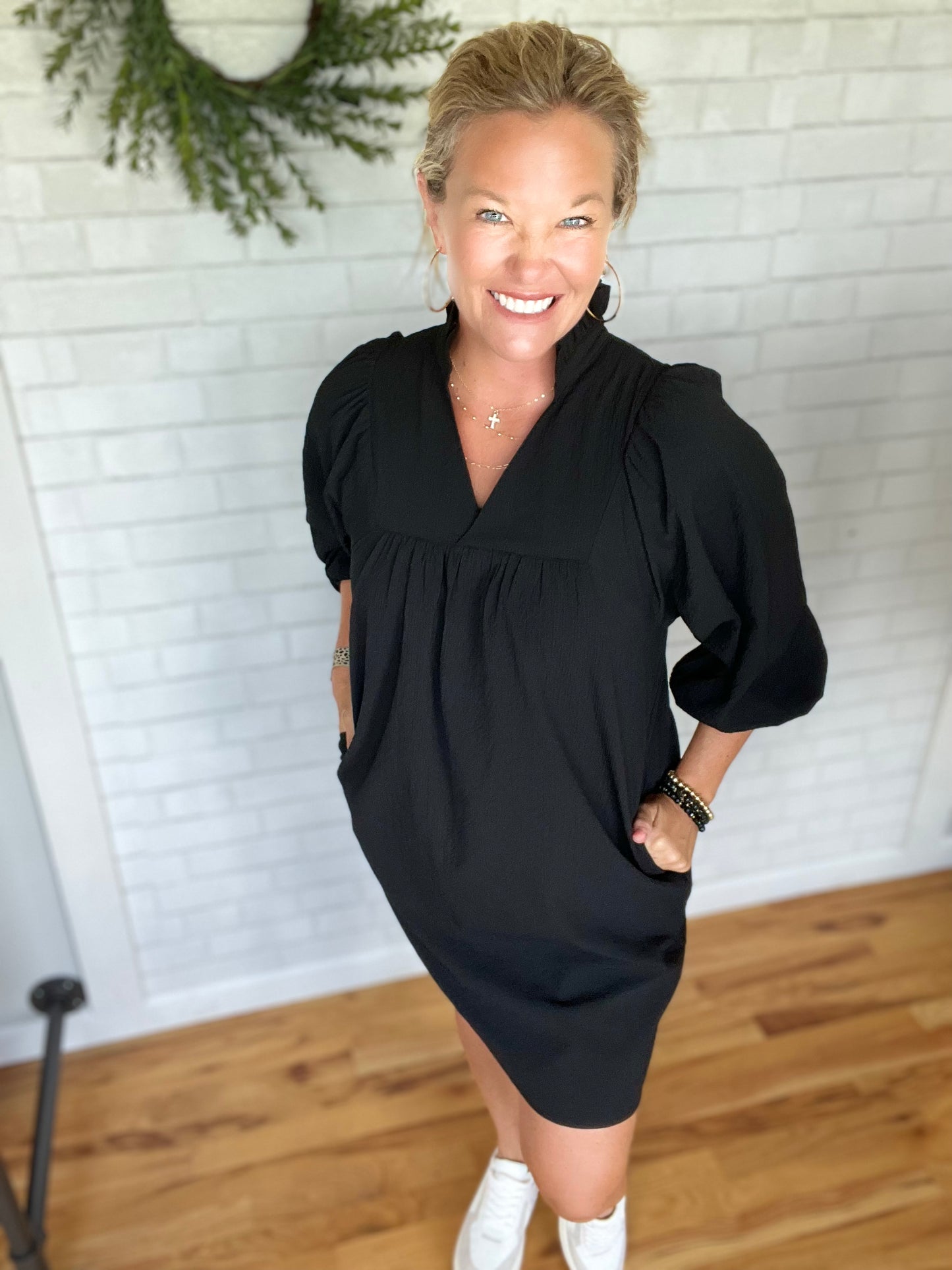 Pamela Puff Sleeve Dress