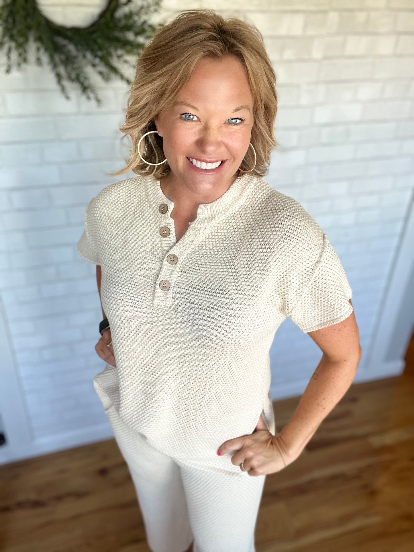 Shani Seed Stitch Sweater