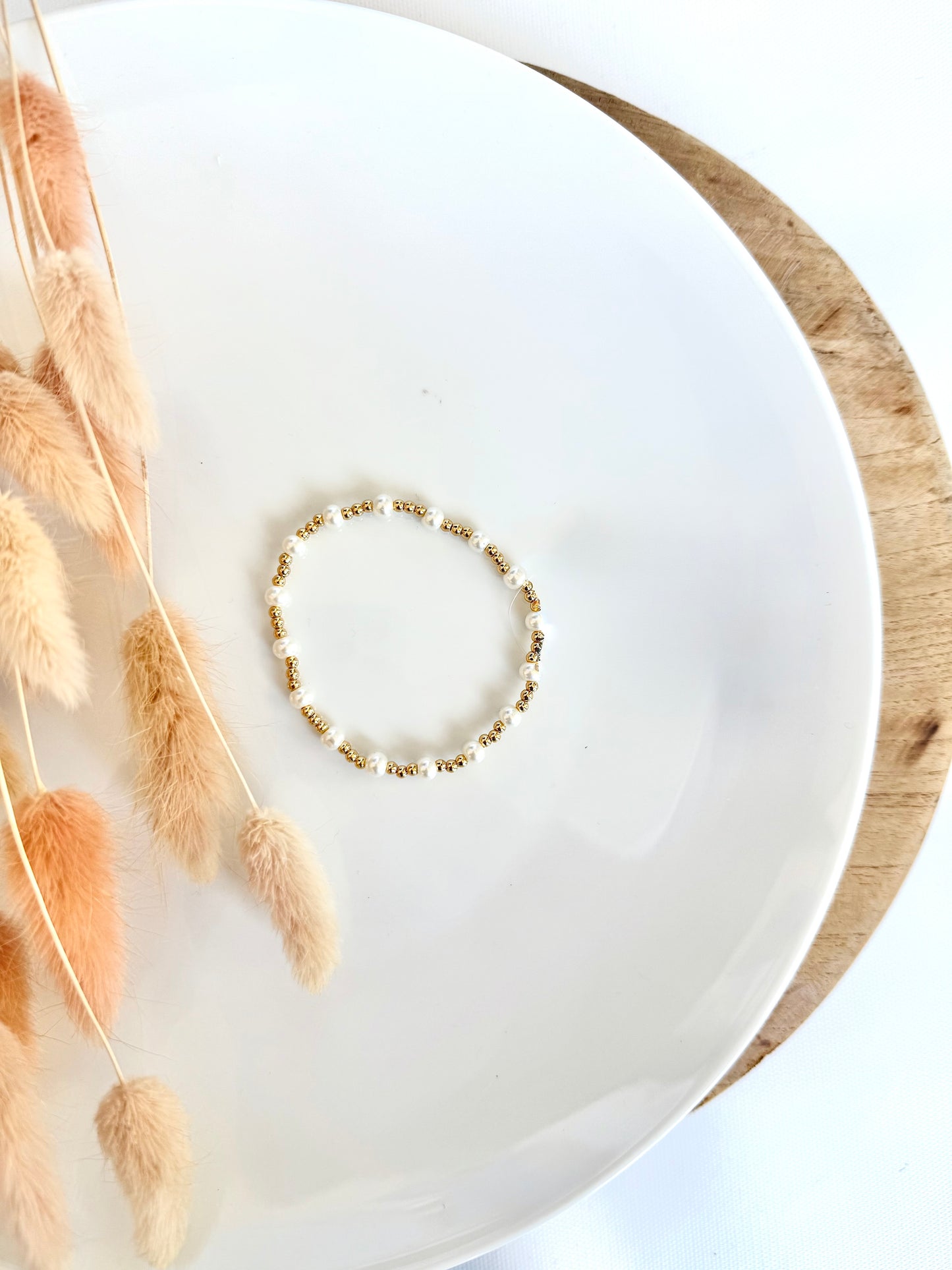 18K Gold Pearl Bracelet