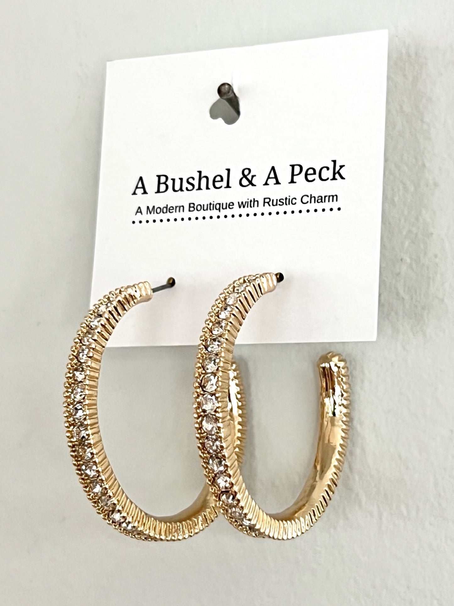 Crystal Hoop Earrings