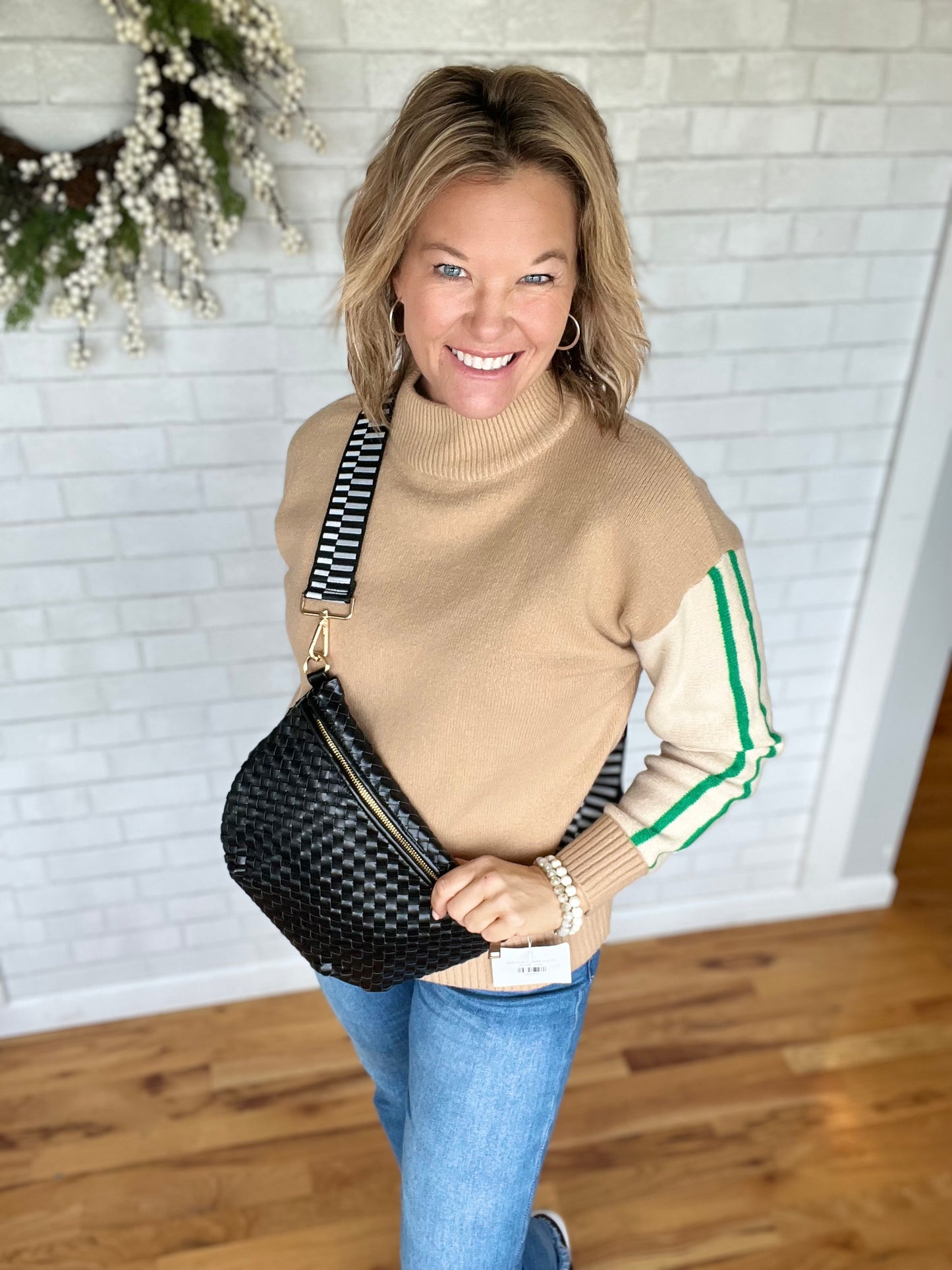 Camel Colorblock Sweater