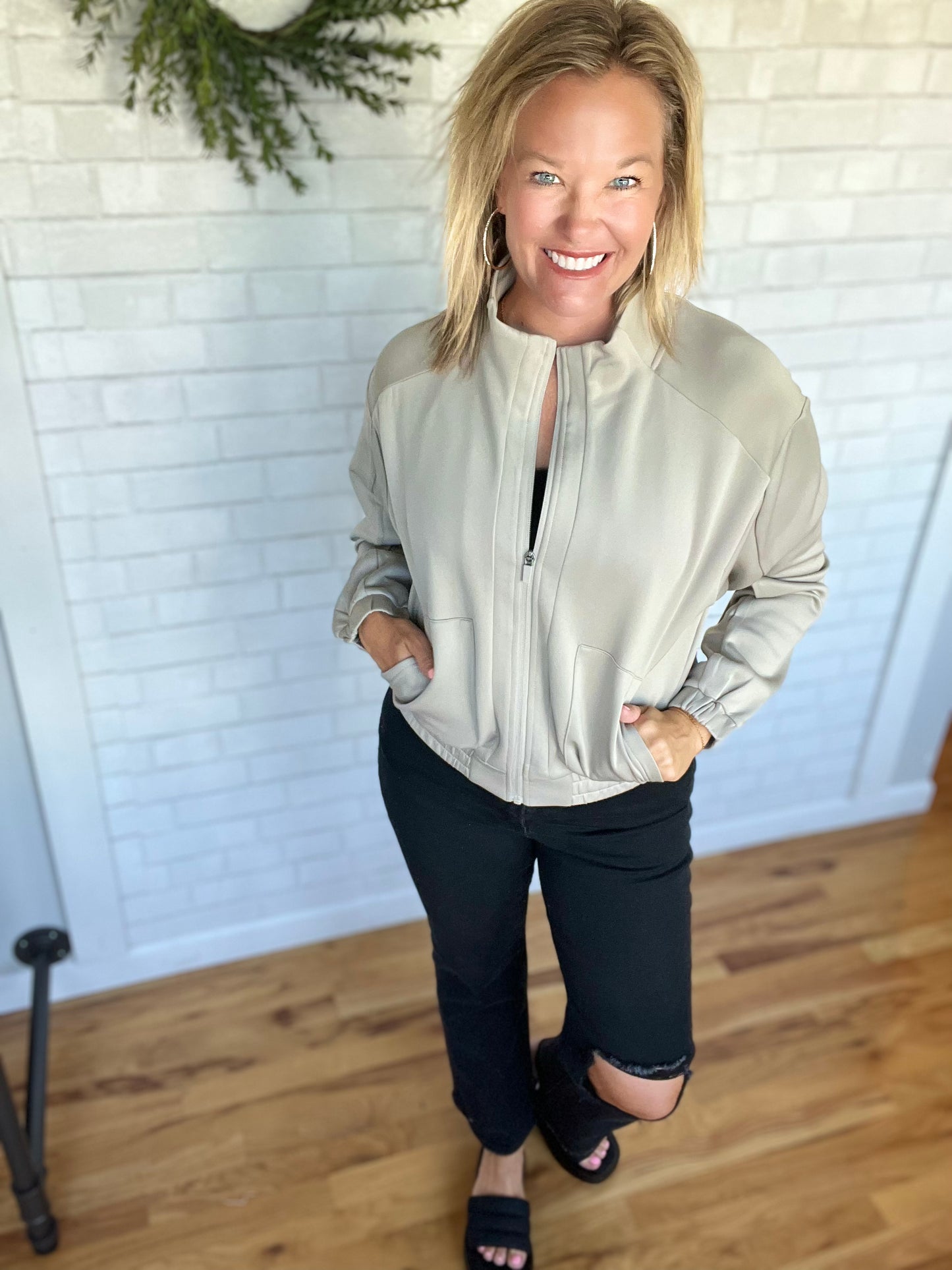 Aria Active Jacket - Ash Grey