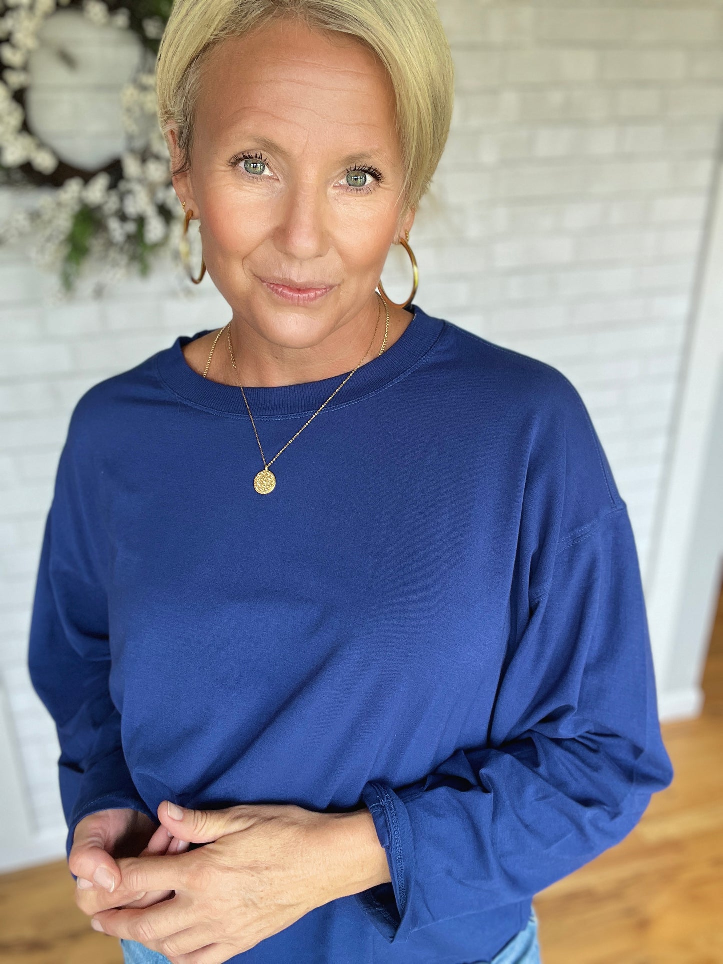 Pima Luxe Tee- Deep Blue