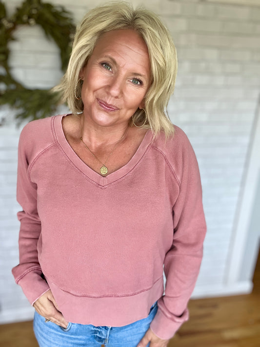 Zane Sweatshirt - Ash Rose