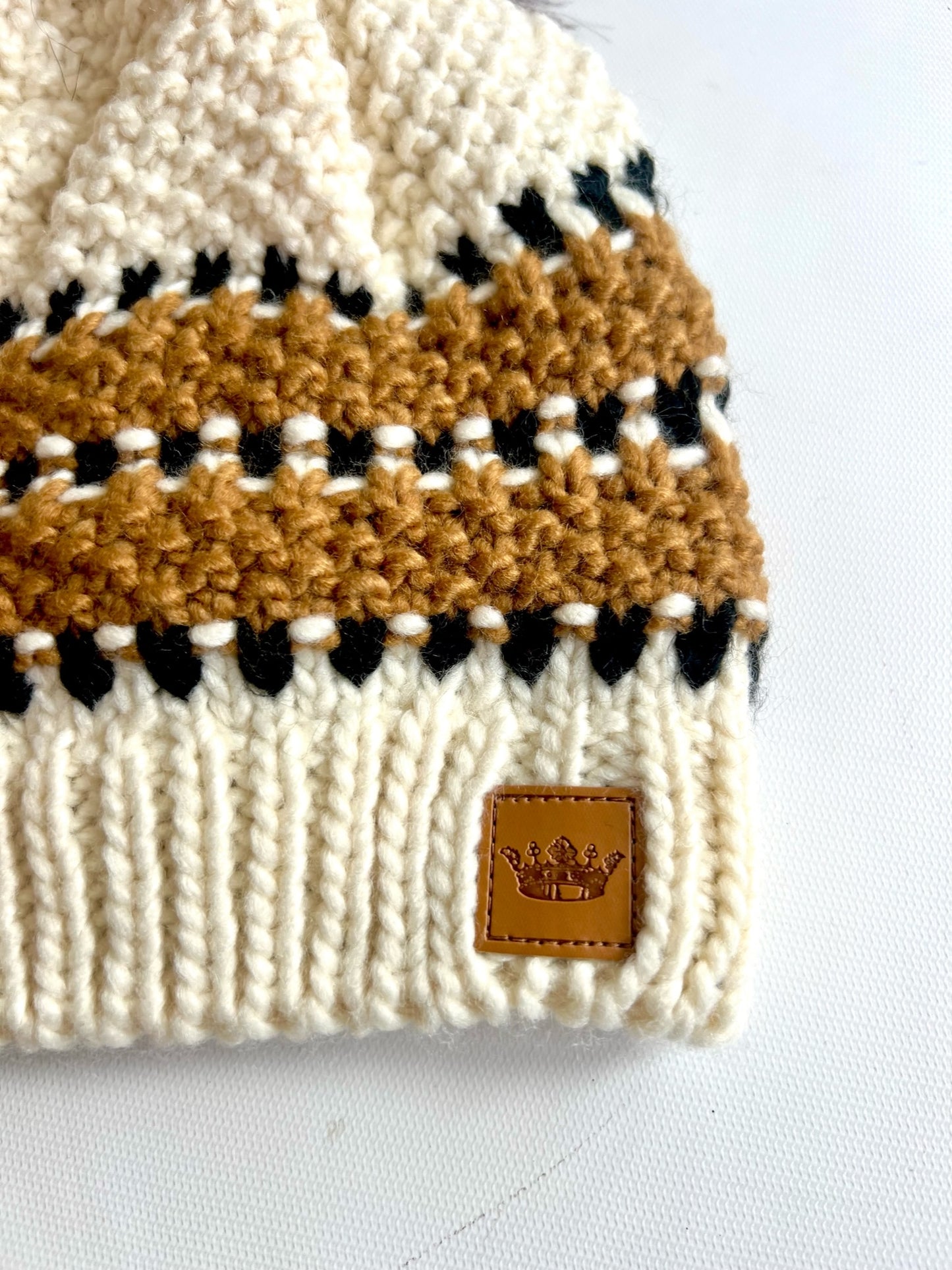 Black Stitch Hat
